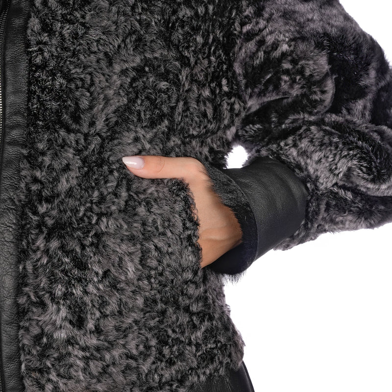 Reversible Shearling Jacket Pacaja Black