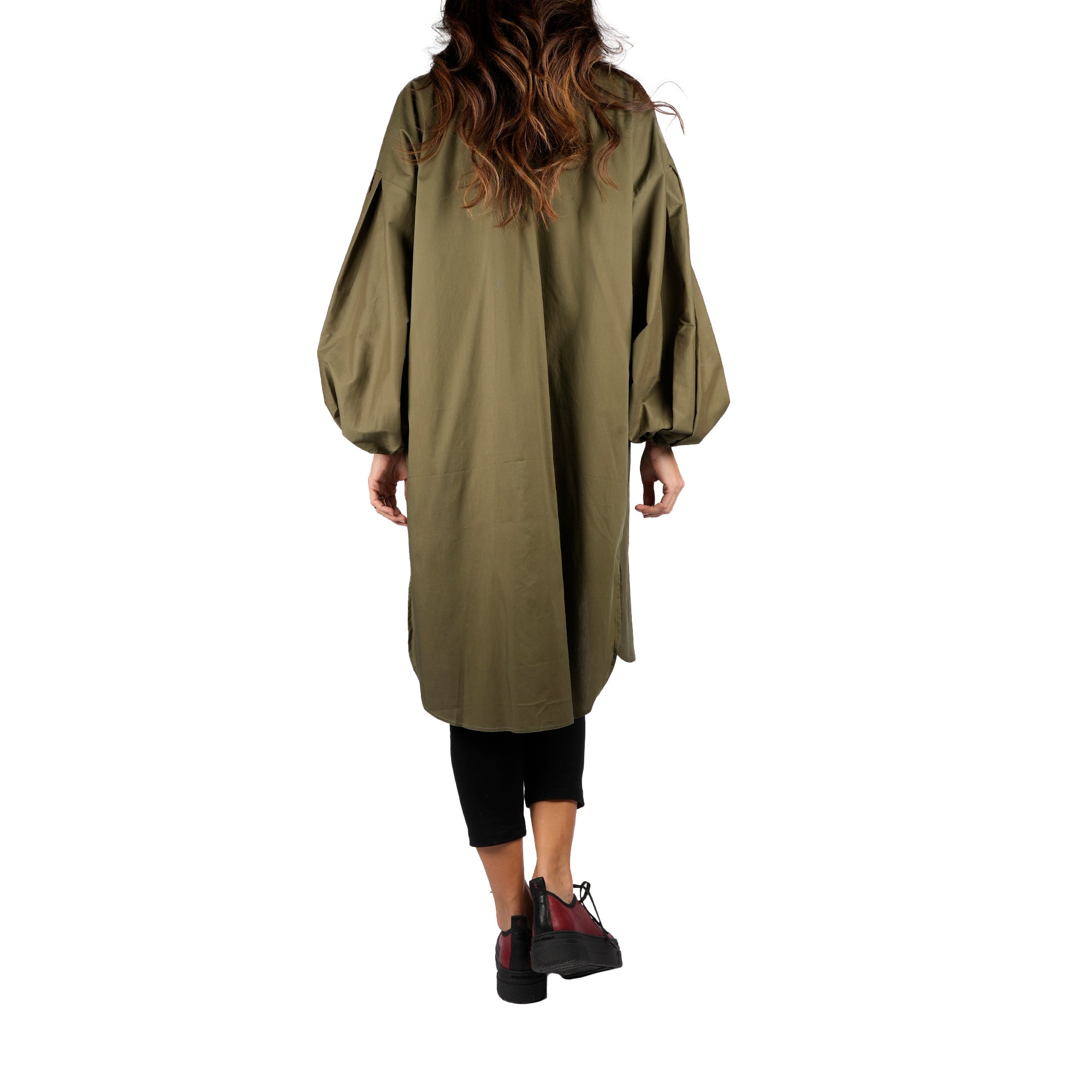 Cottone Dress Olive Green