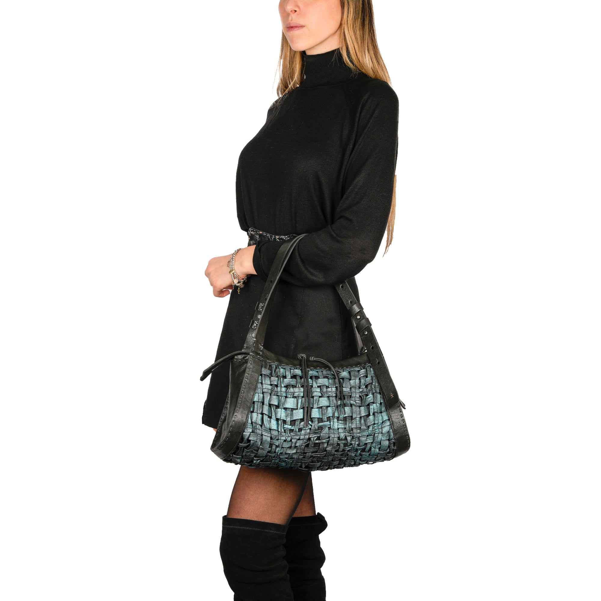 Boa Bauletto M Intreccio Cesta Laminato