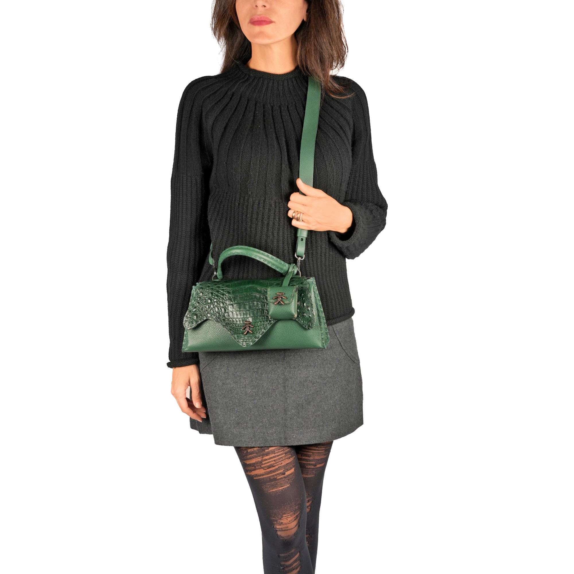 Tiffany Baguette Cervo / Crocodile