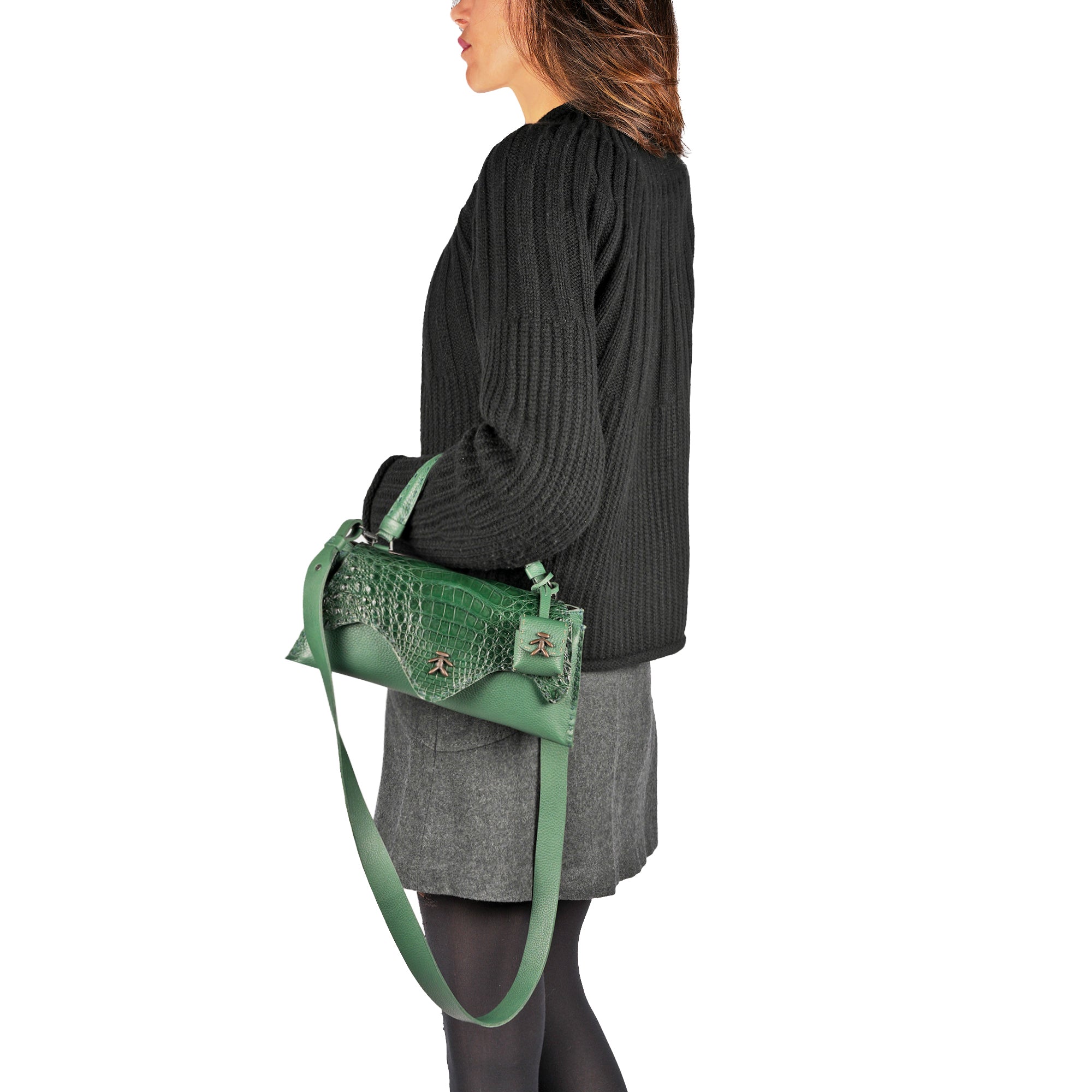 Tiffany Baguette Cervo / Crocodile