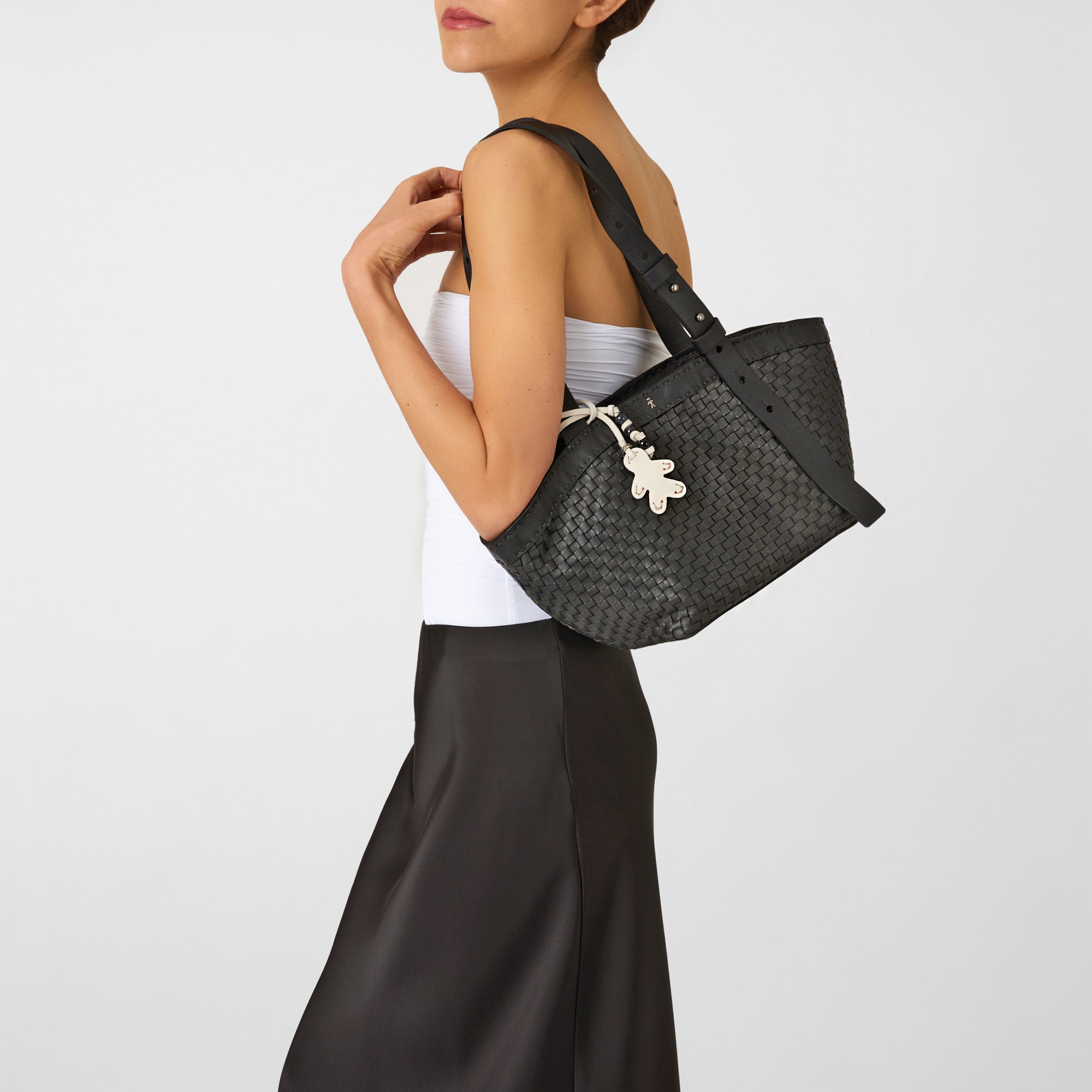 Jar Bag M Intreccio Dama Laminato