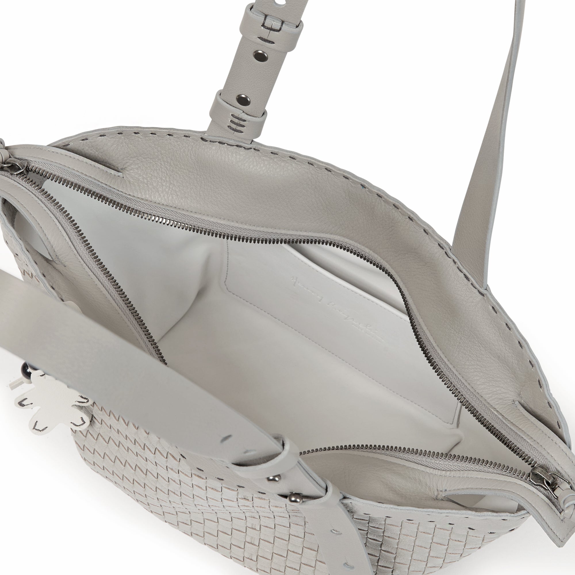 Jar Bag M Intreccio Dama Laminato