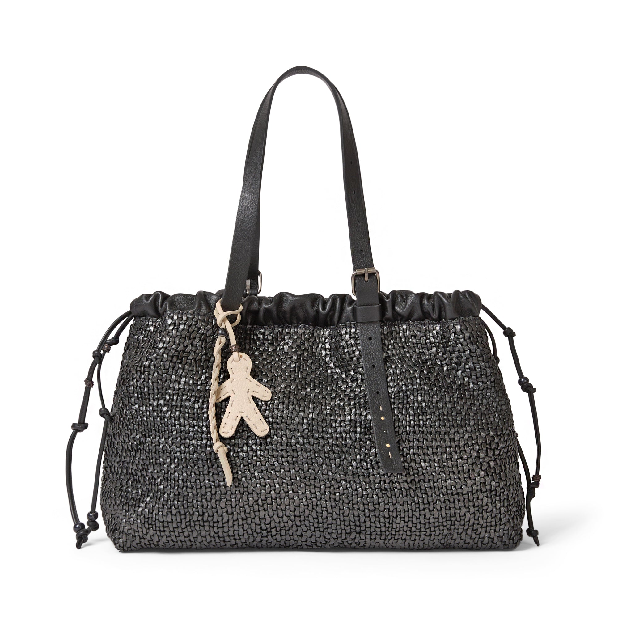 Arricciata Shopping Intreccio Madreperla