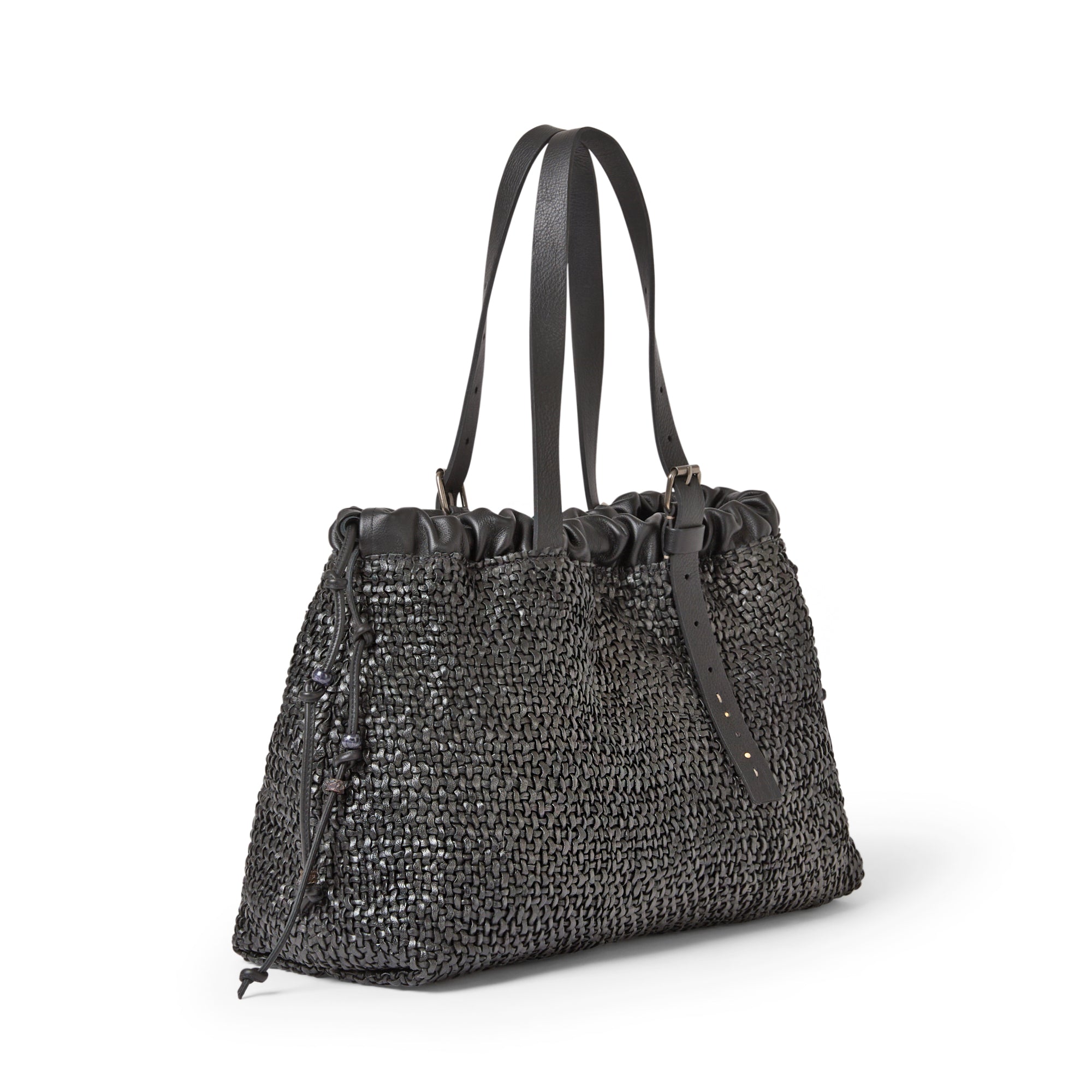 Arricciata Shopping Intreccio Madreperla