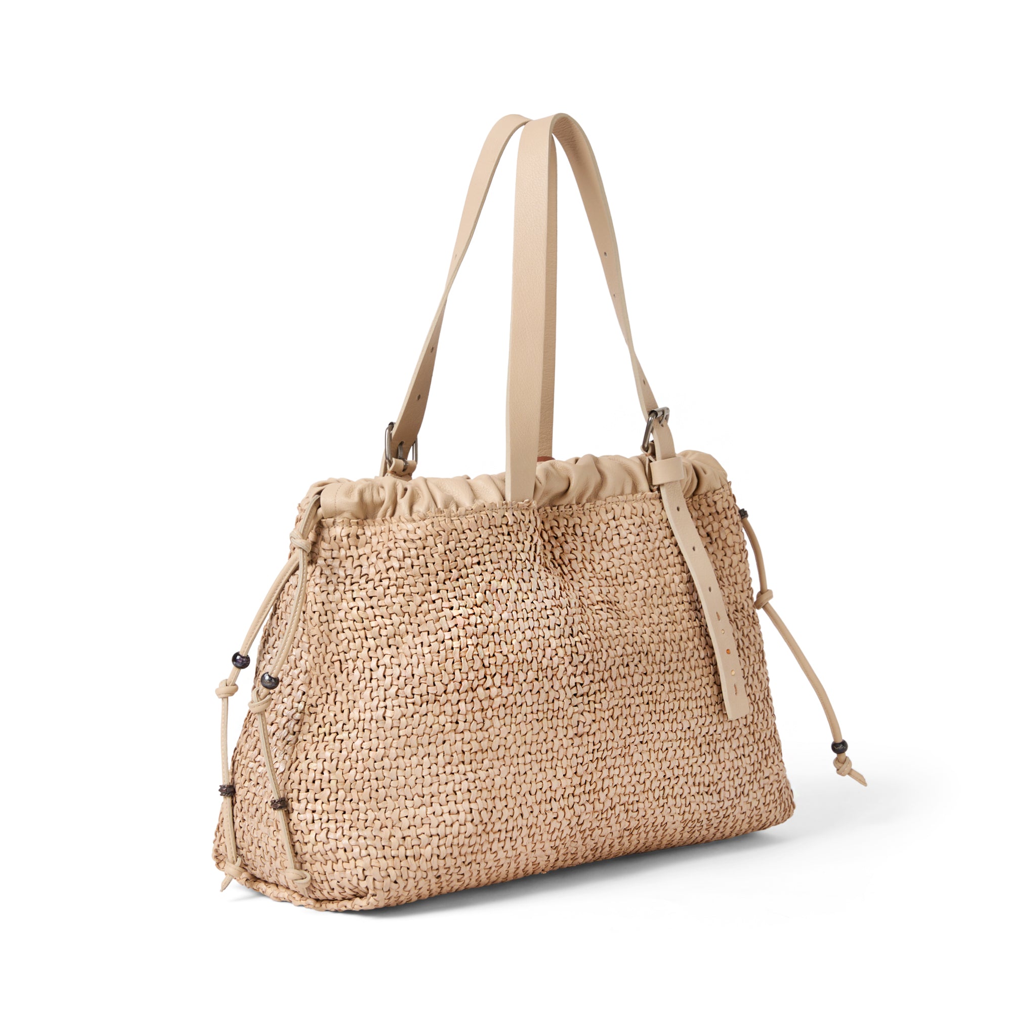 Arricciata Shopping Intreccio Madreperla