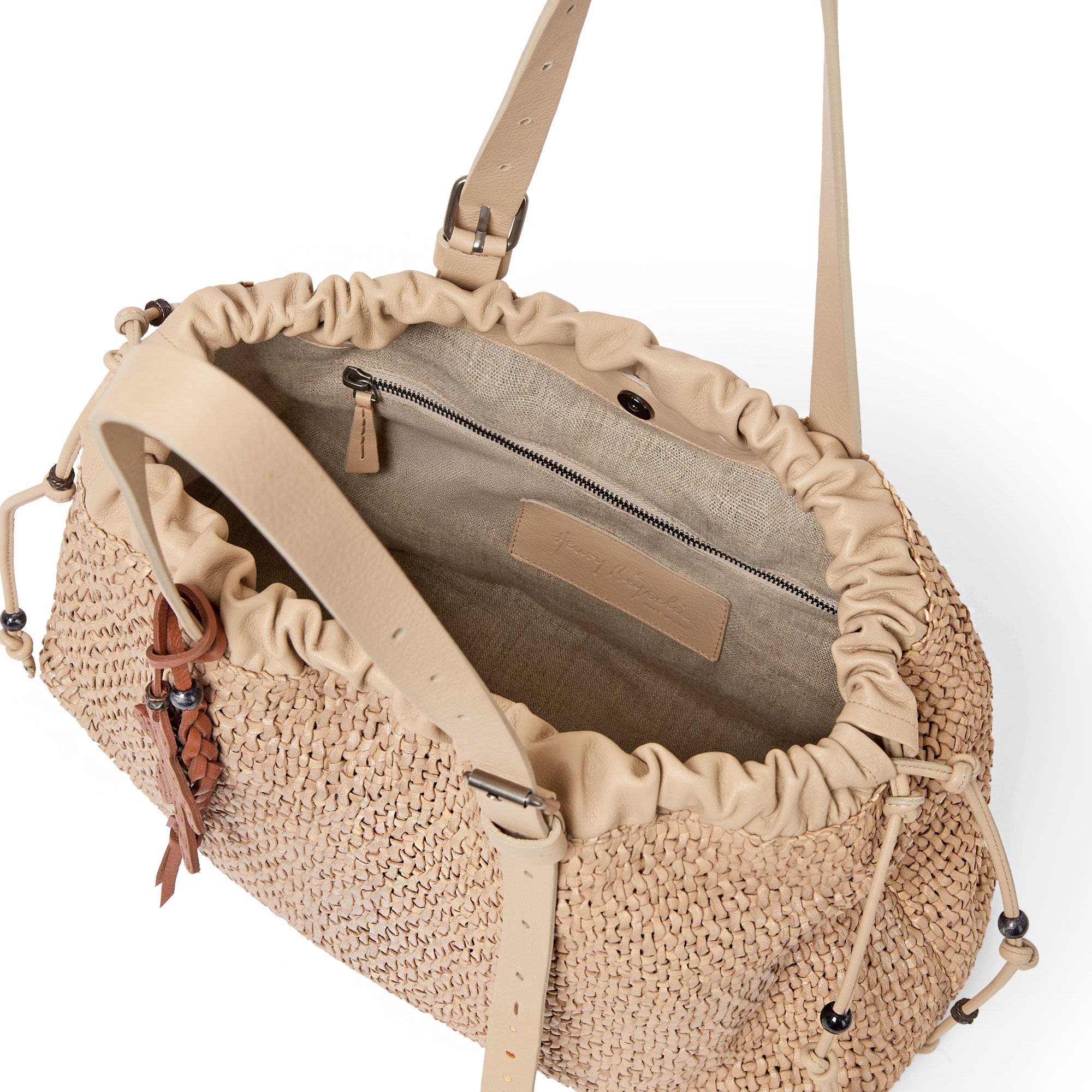 Arricciata Shopping Intreccio Madreperla