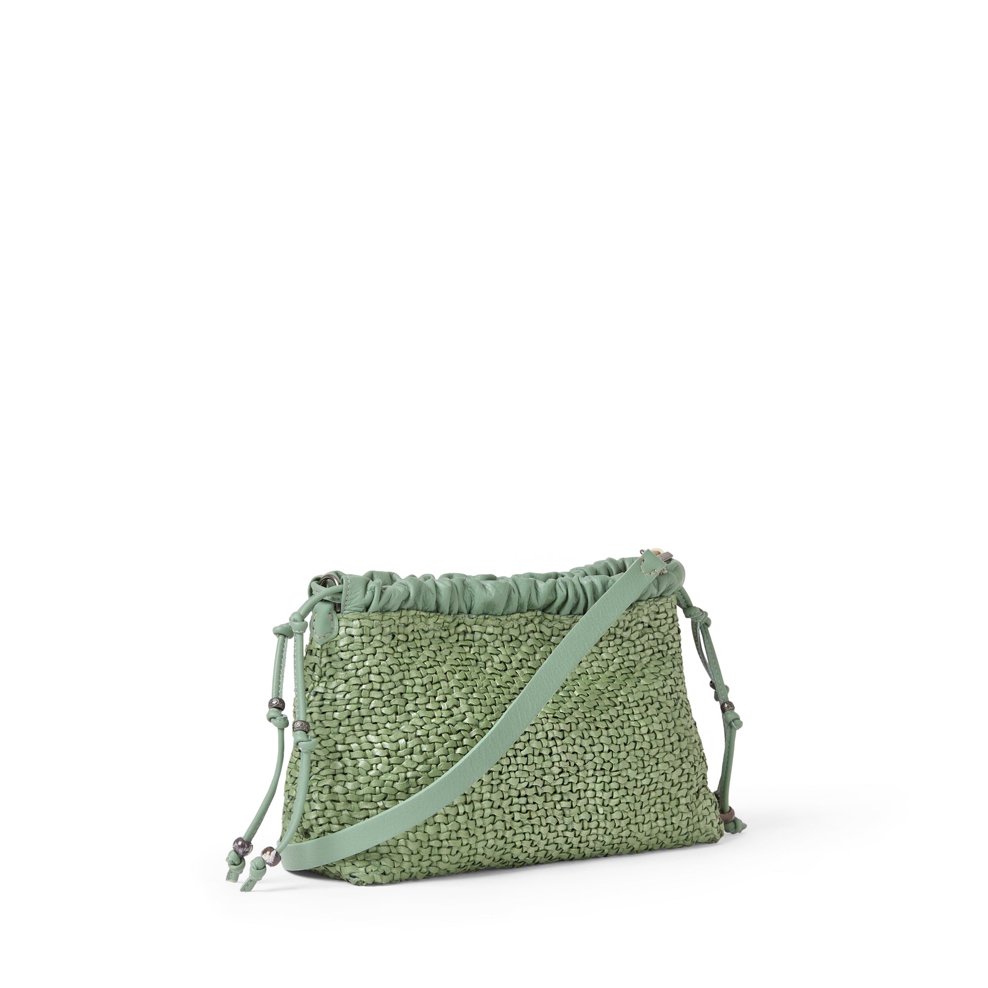 Clutch Arricciato Intreccio Madreperla