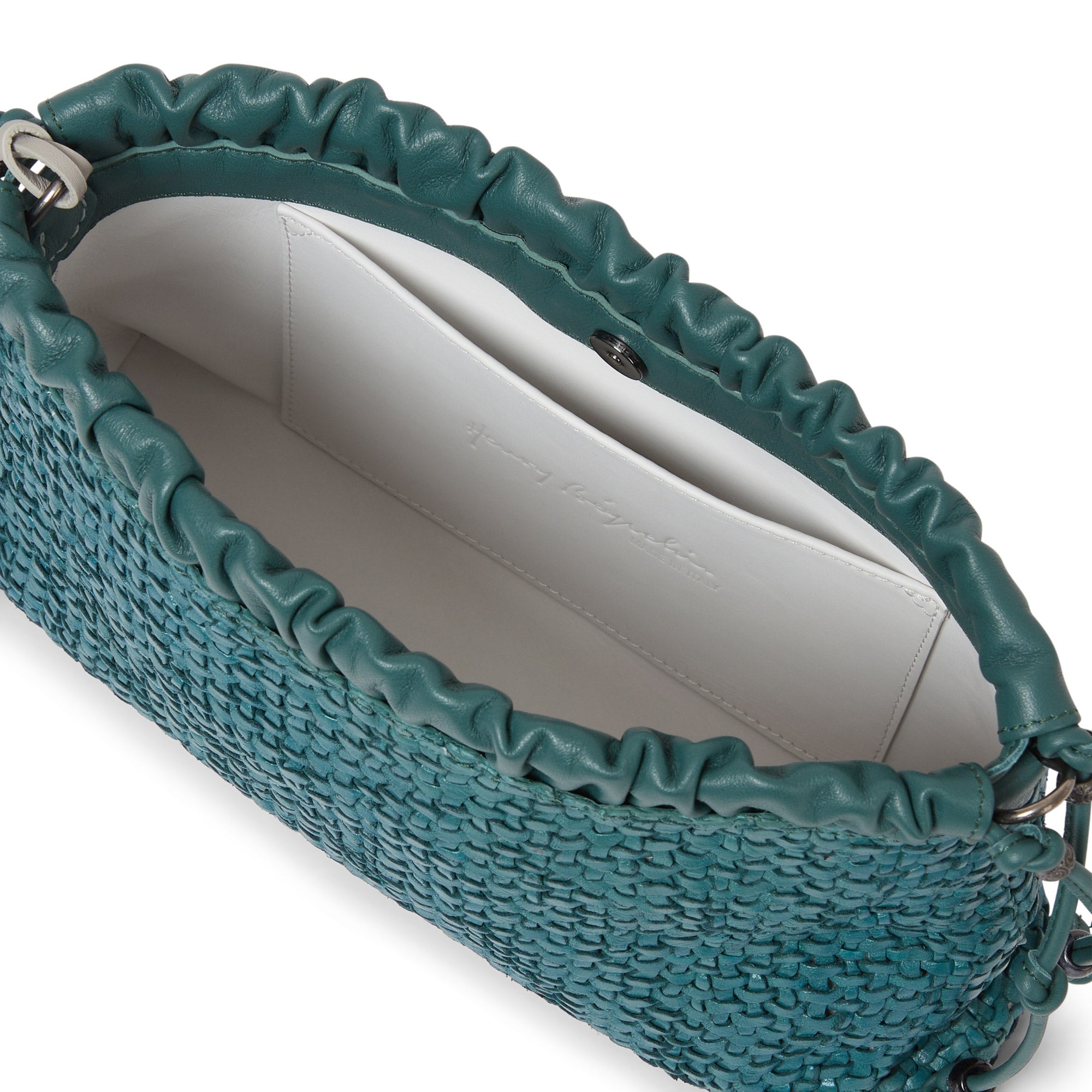 Clutch Arricciato Intreccio Madreperla