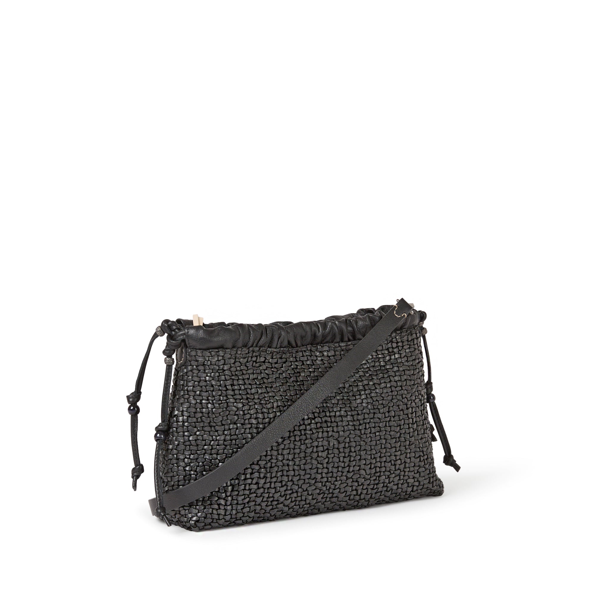 Clutch Arricciato Intreccio Madreperla