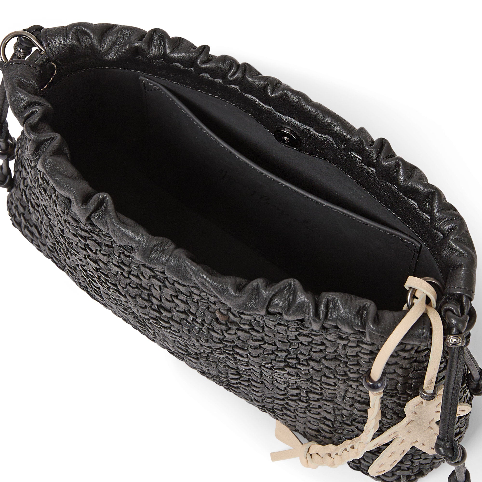 Clutch Arricciato Intreccio Madreperla