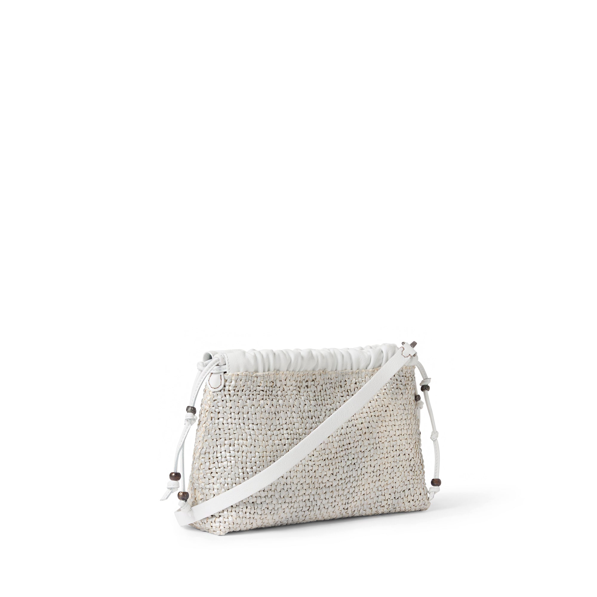 Clutch Arricciato Intreccio Madreperla