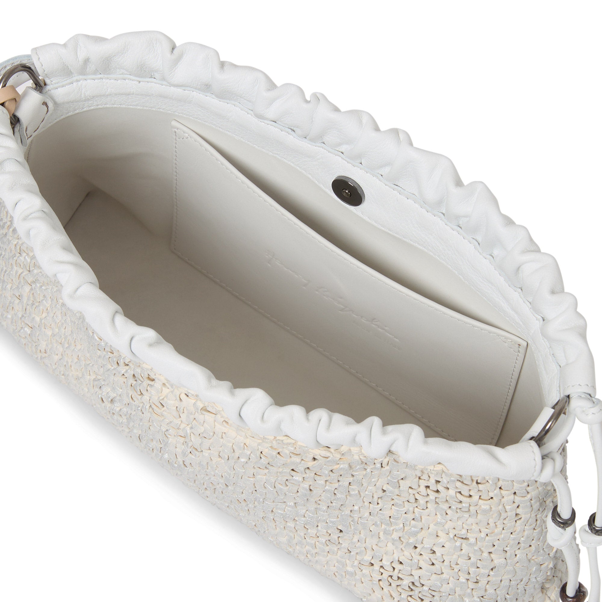 Clutch Arricciato Intreccio Madreperla