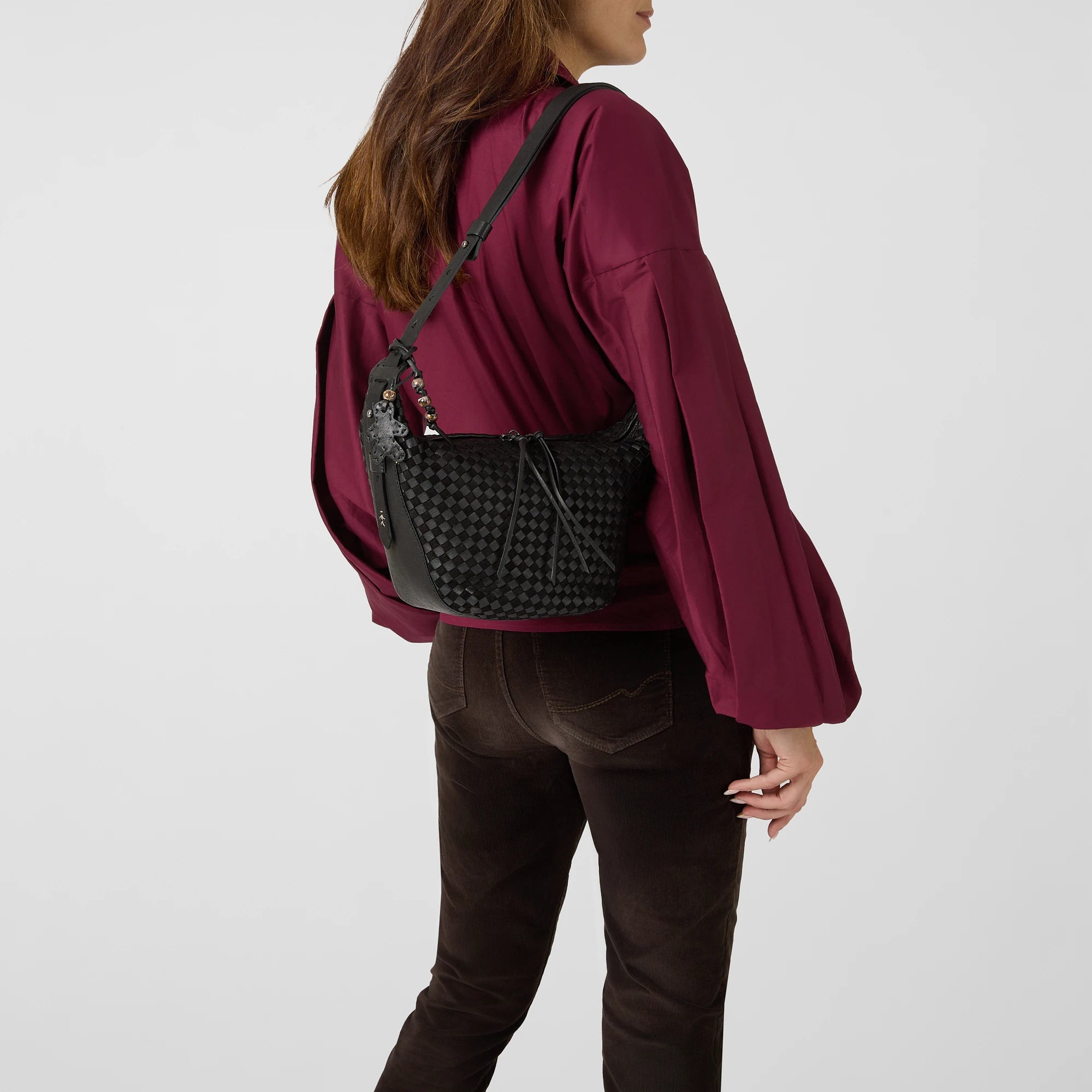 Ilenia S Bag Intreccio Scacchiera