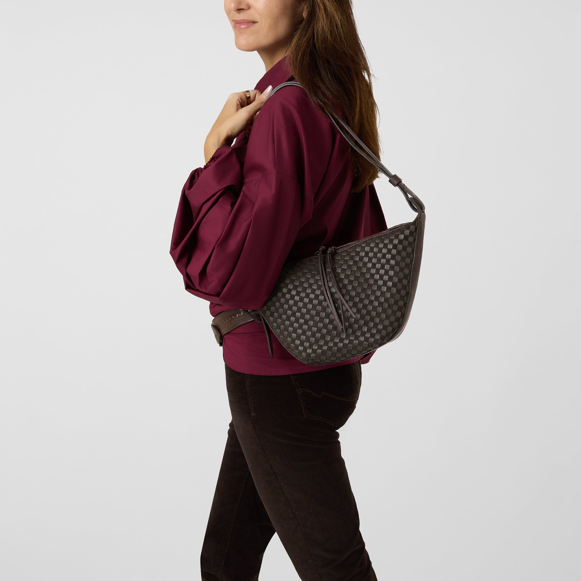 Ilenia S Bag Intreccio Scacchiera