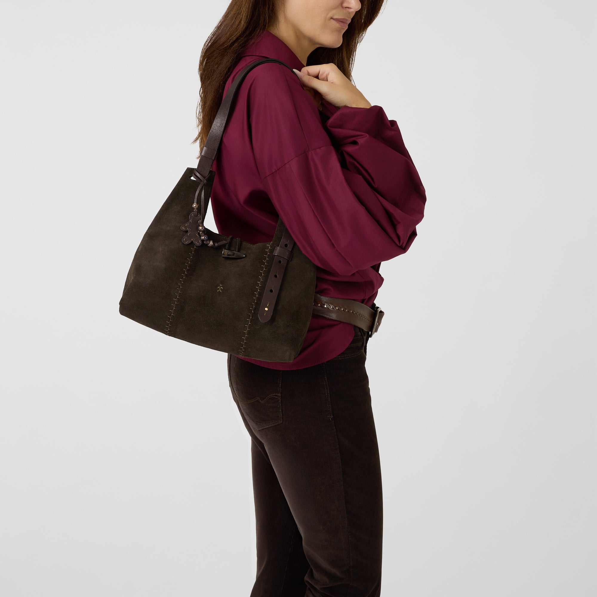 Betta M Shoulder Bag Camoscio