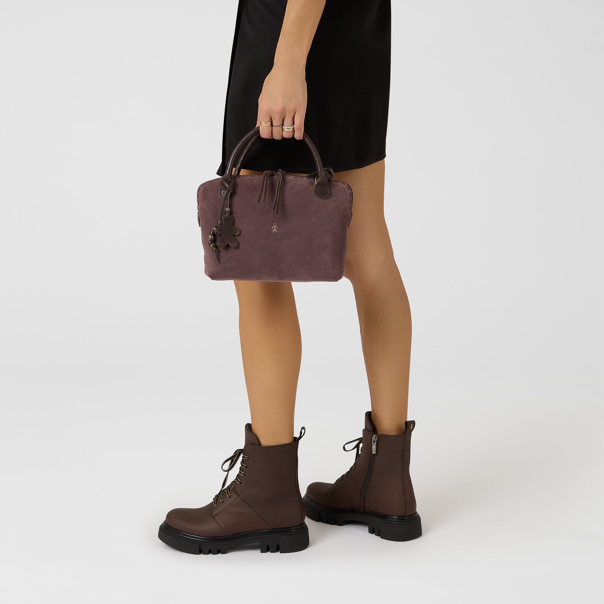Imbutto M Suede Crossbody Bag