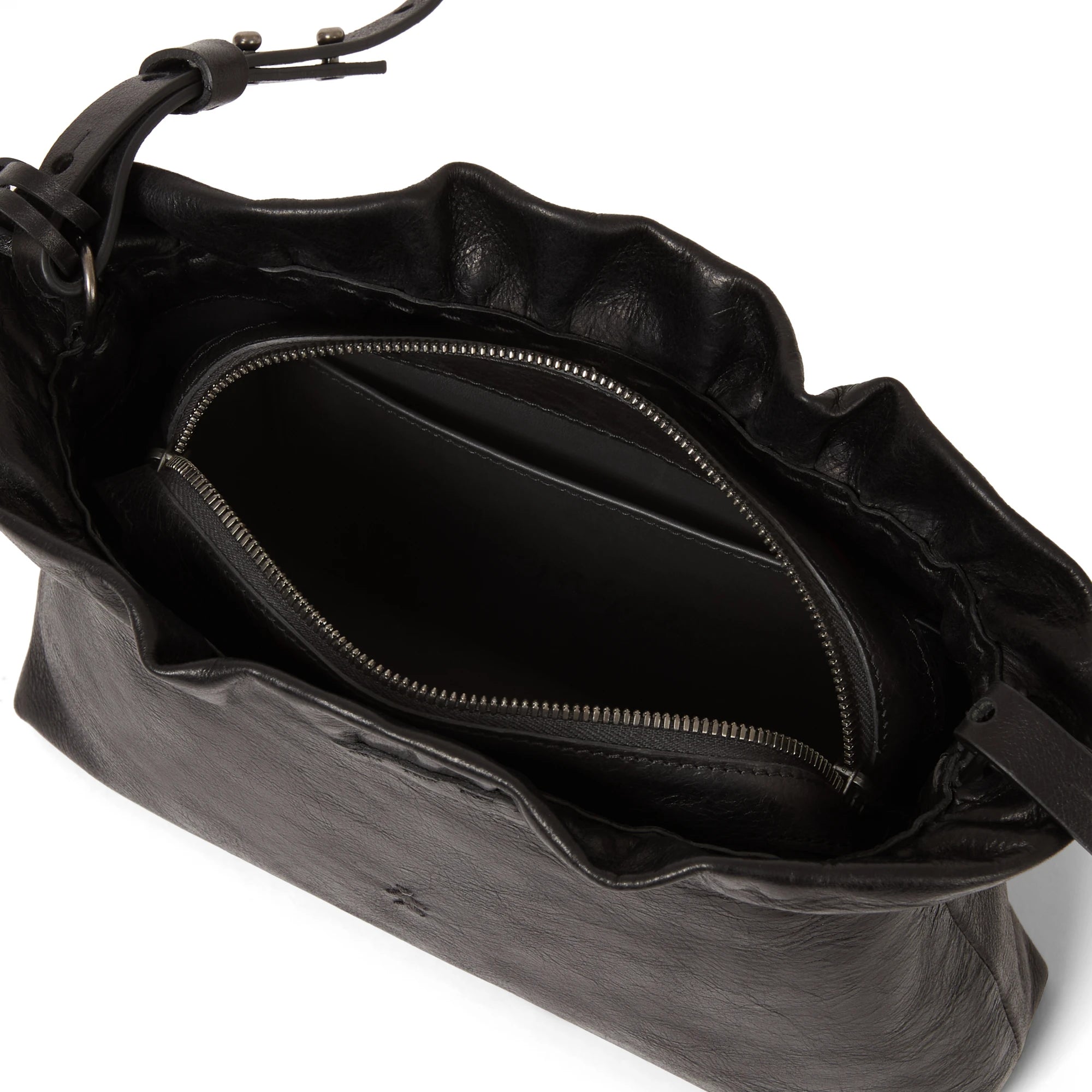 Ruched Zip Clutch York