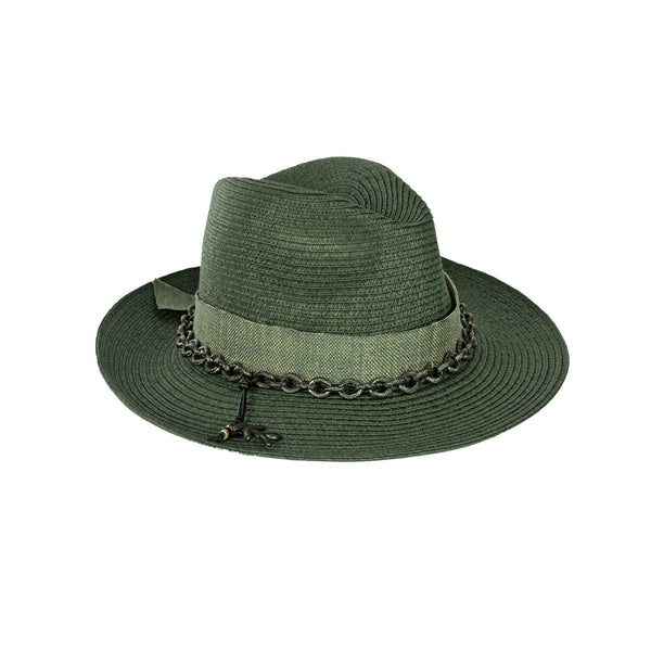 Spring Hat Natural Cellulose Green
