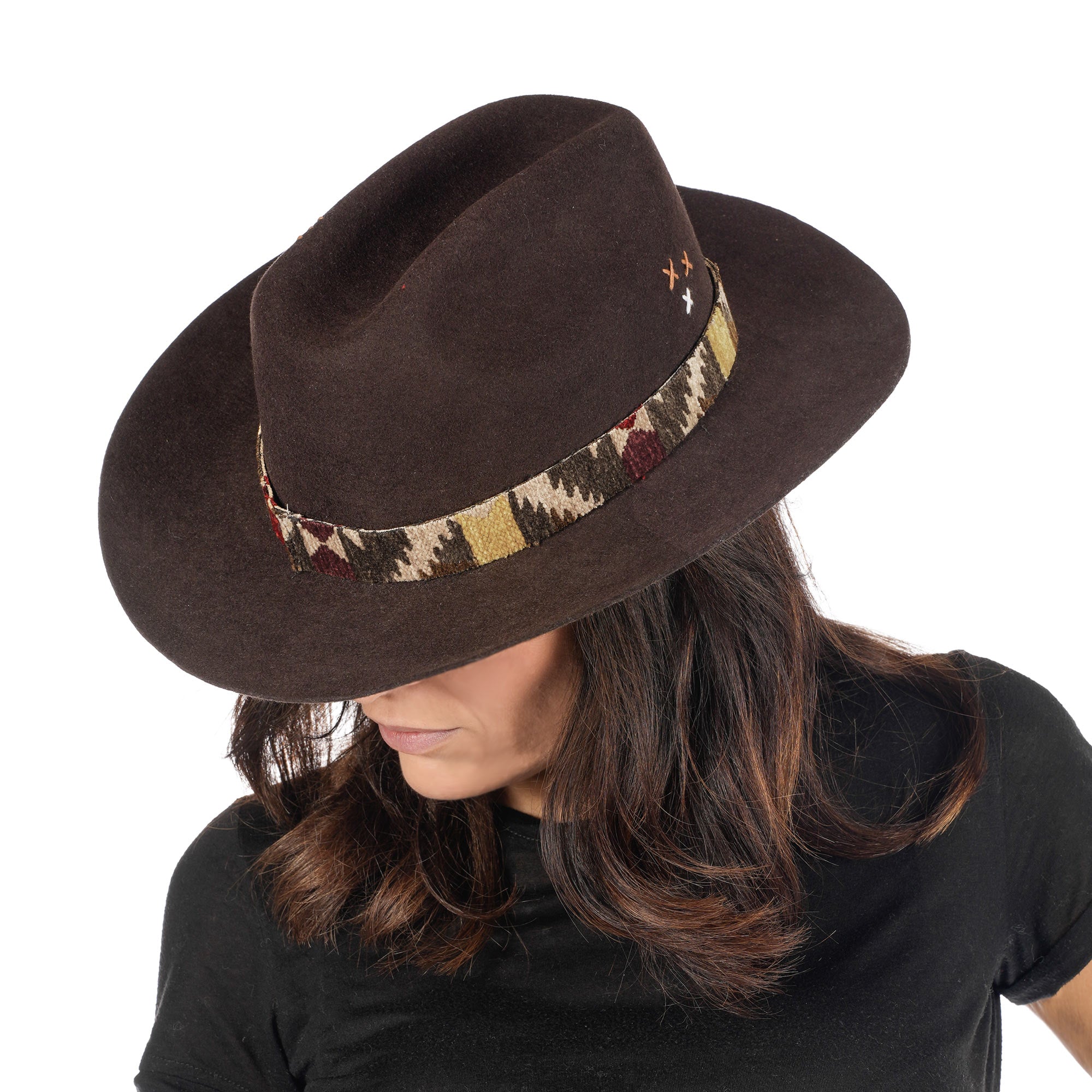 Cowboy Fedora Wool Hat Polvere