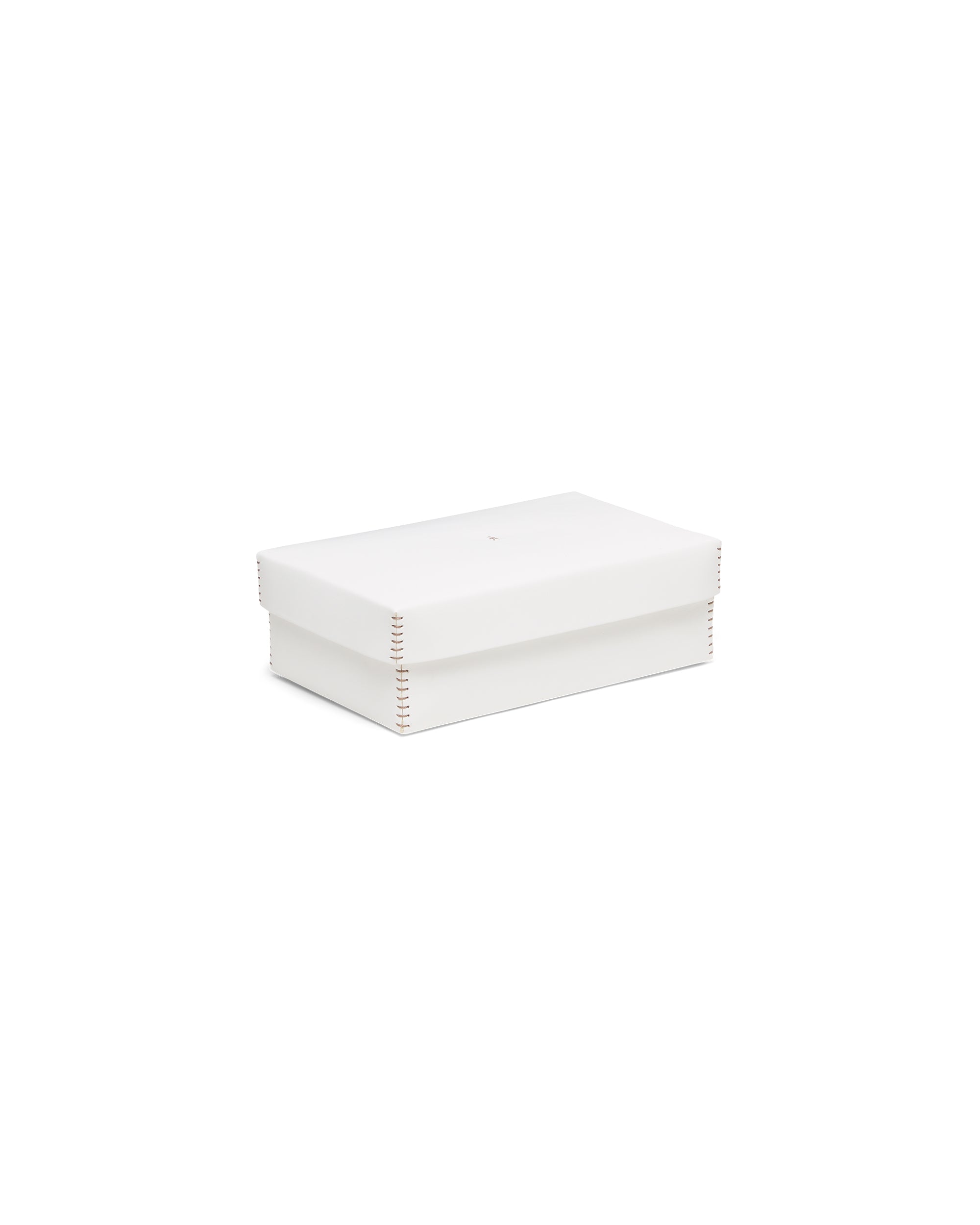 Scatola Liscia L Cuoio White