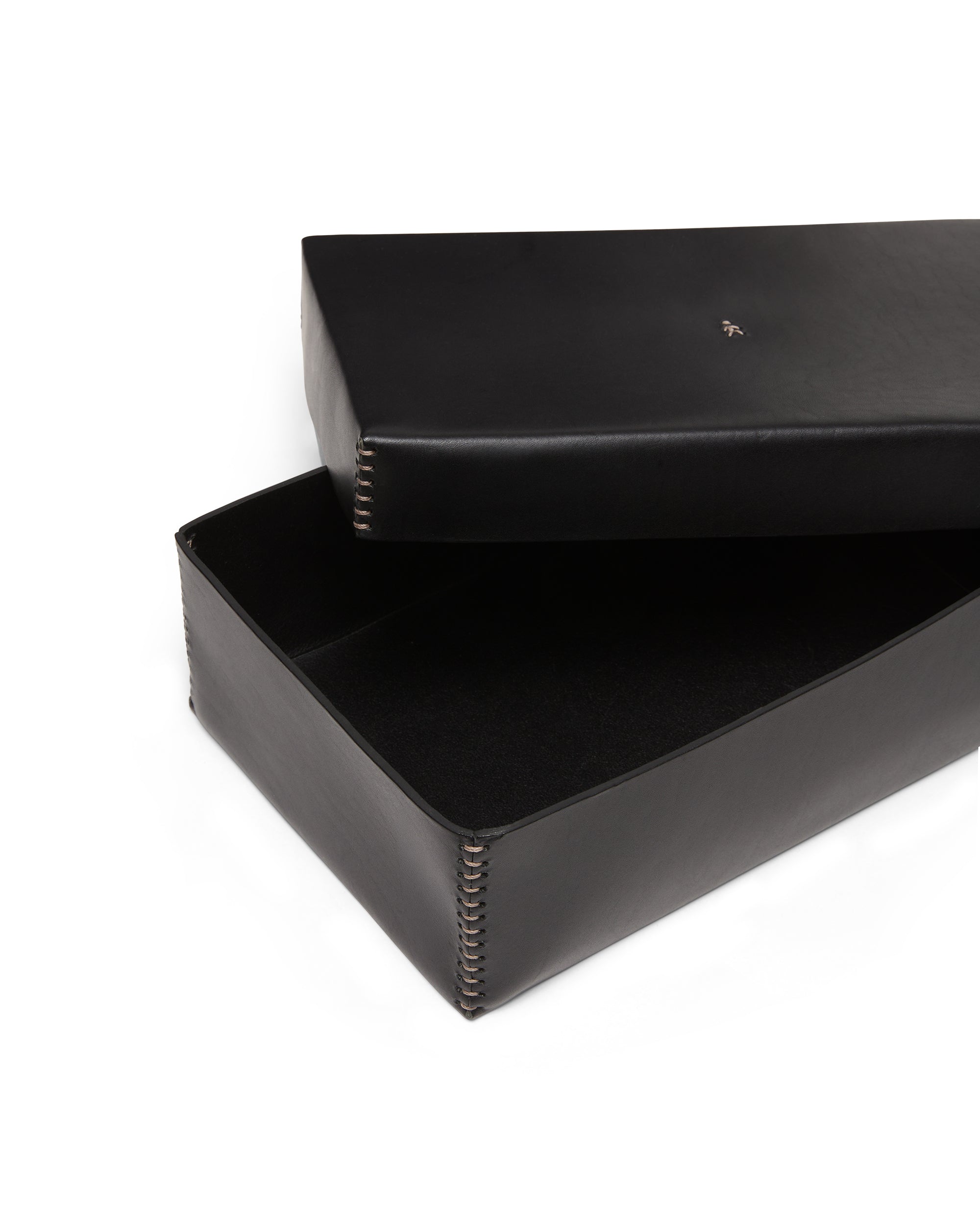 Scatola Liscia L Cuoio Black