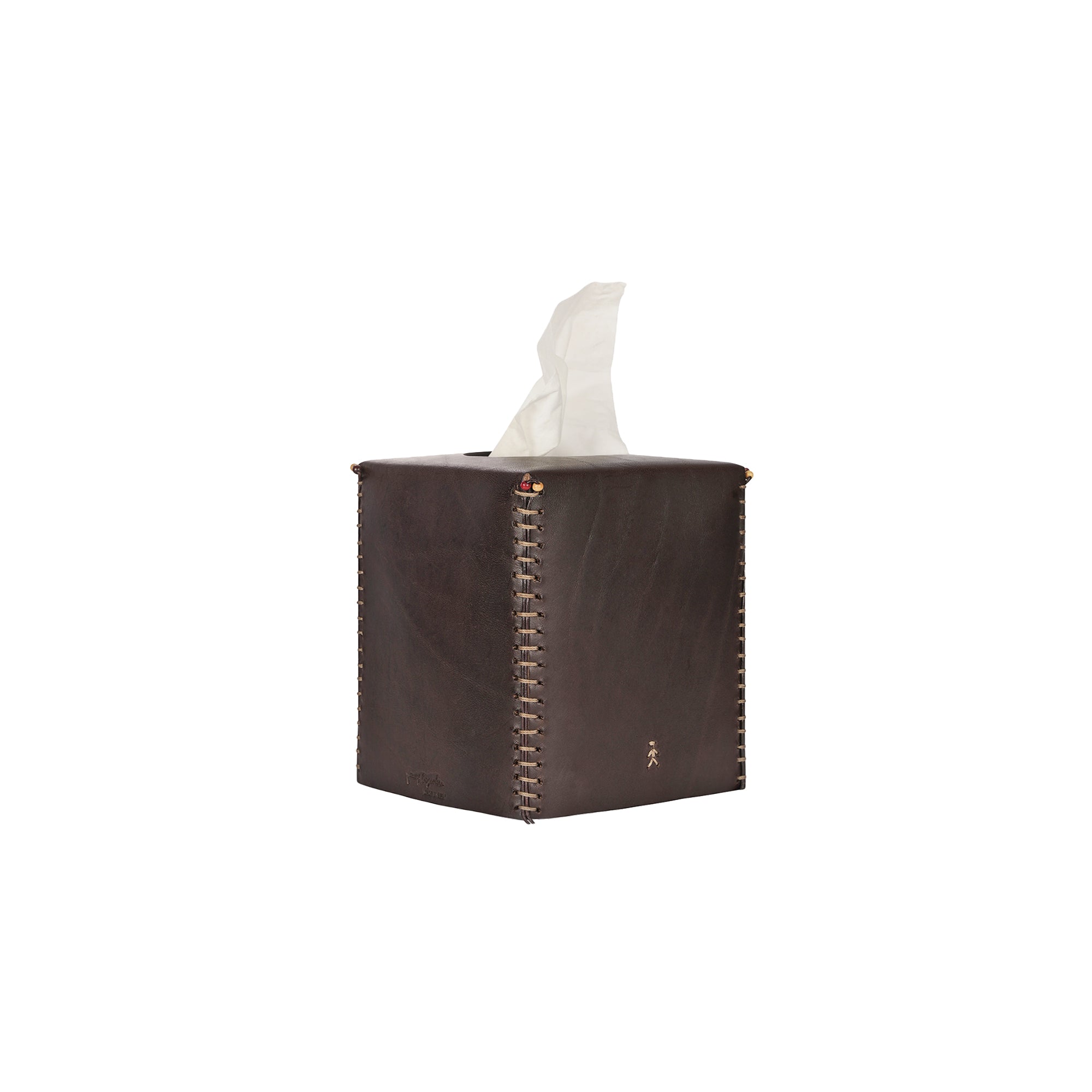 Kleenex Box Quadrato Cuoio Ebano – HENRY BEGUELIN