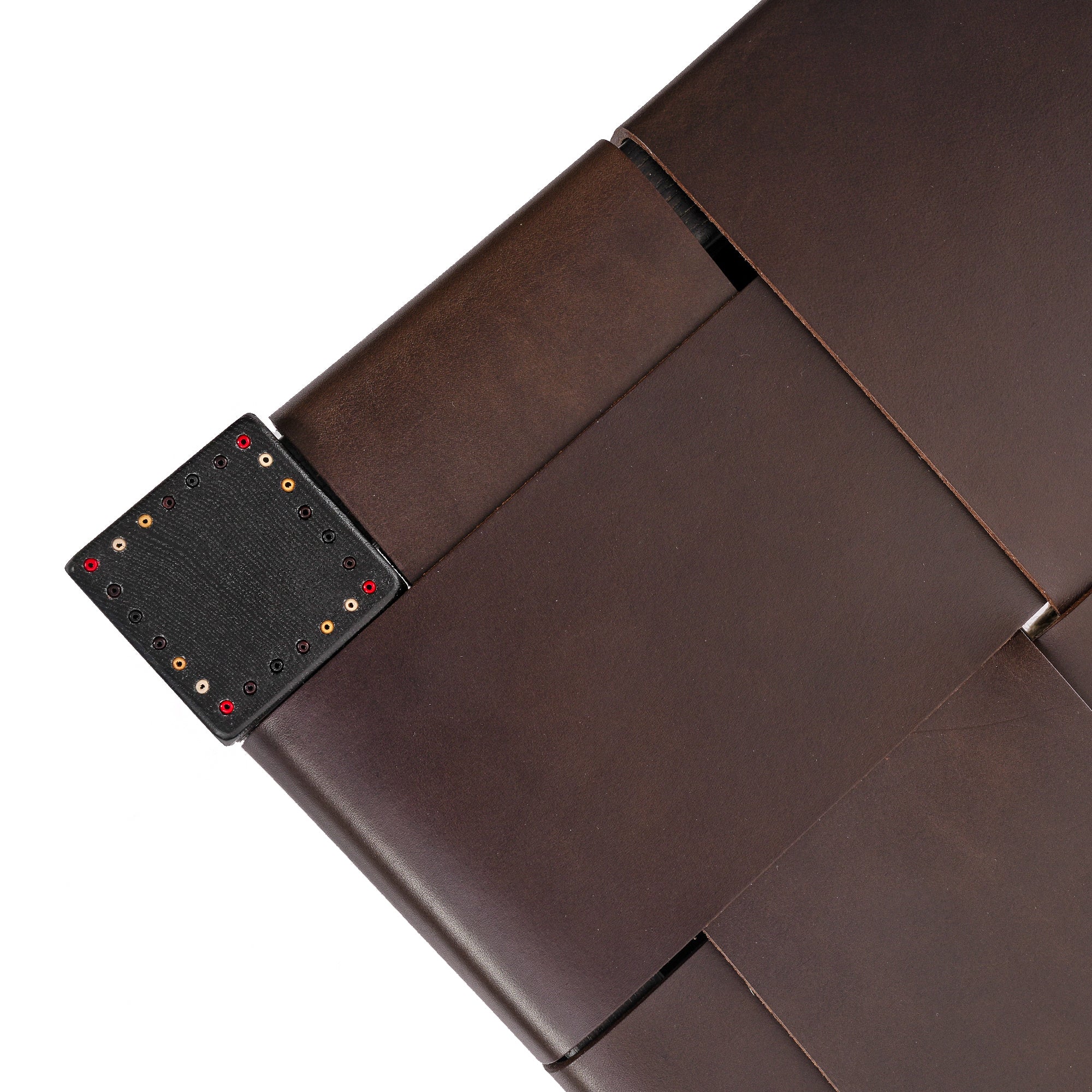 Bench Regular Cuoio Incrociato Ebony
