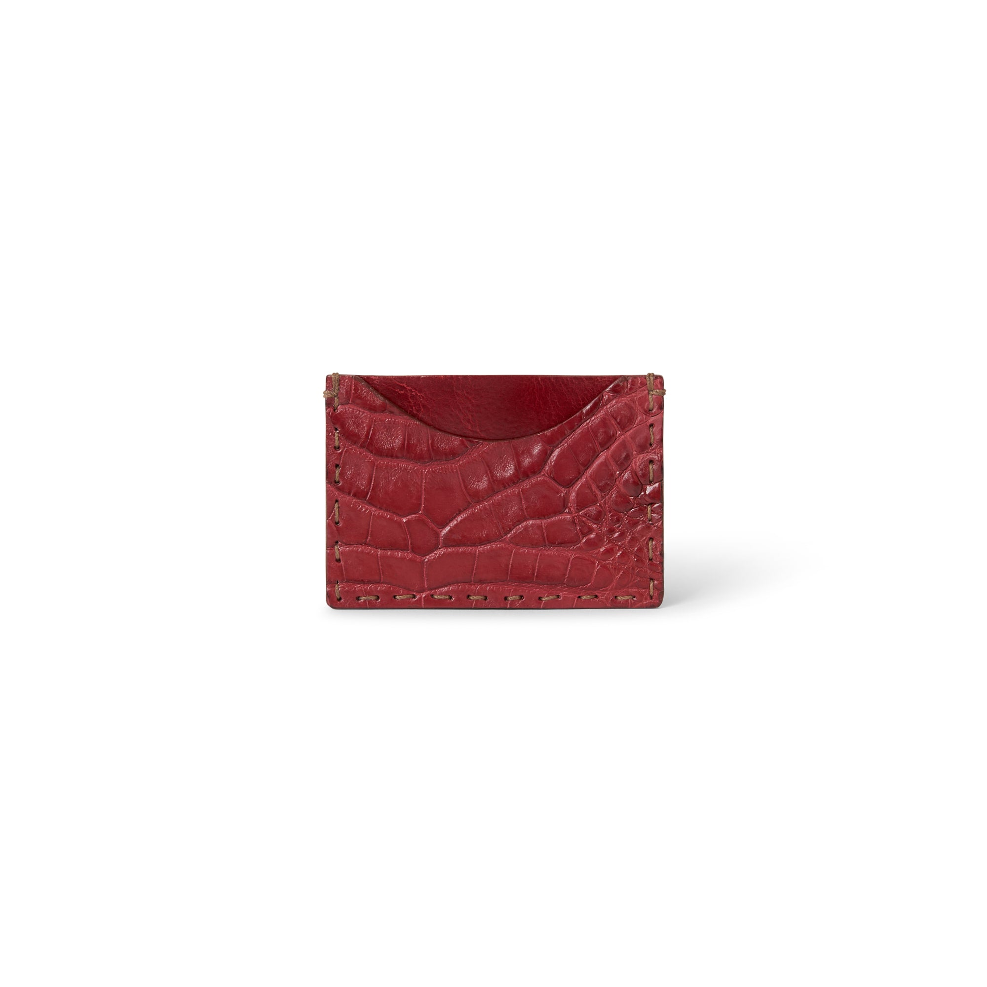 Escargot Slim Crocodile Card Case