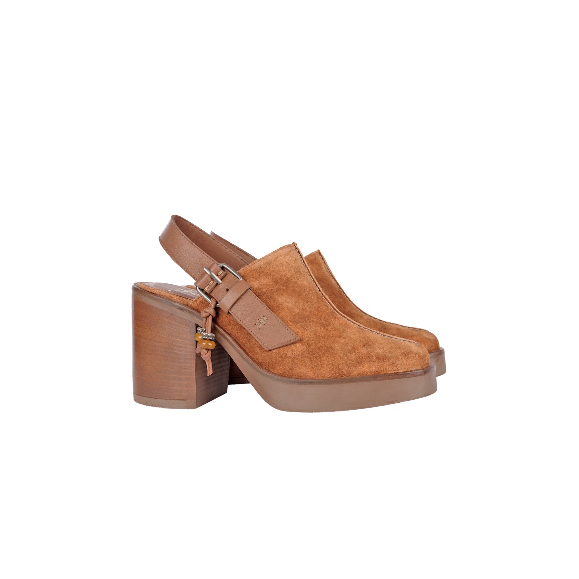 Scarpa Slingback Camoscio Vintage Arancio