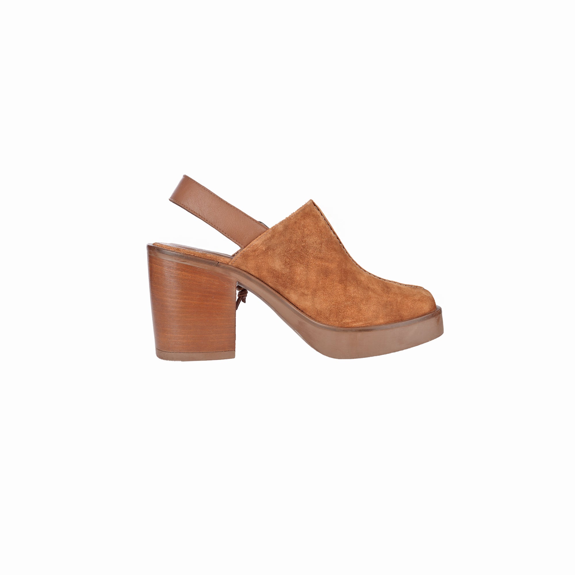 Scarpa Slingback Camoscio Vintage Arancio