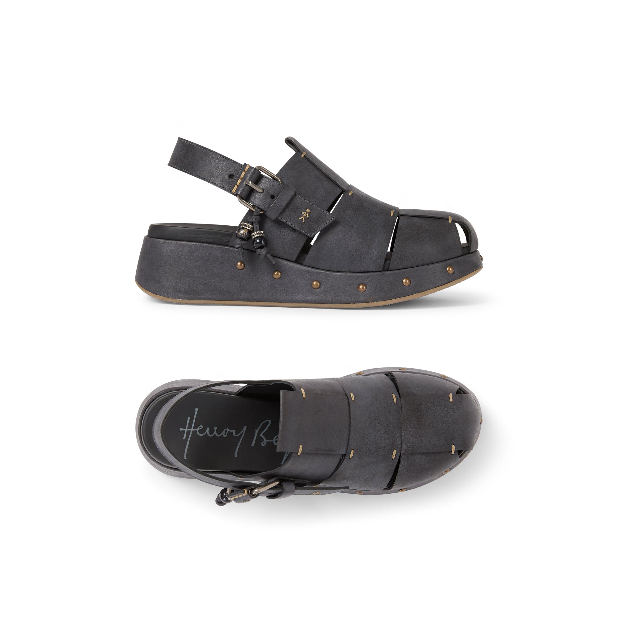 Slingback Wedge Sbiancato