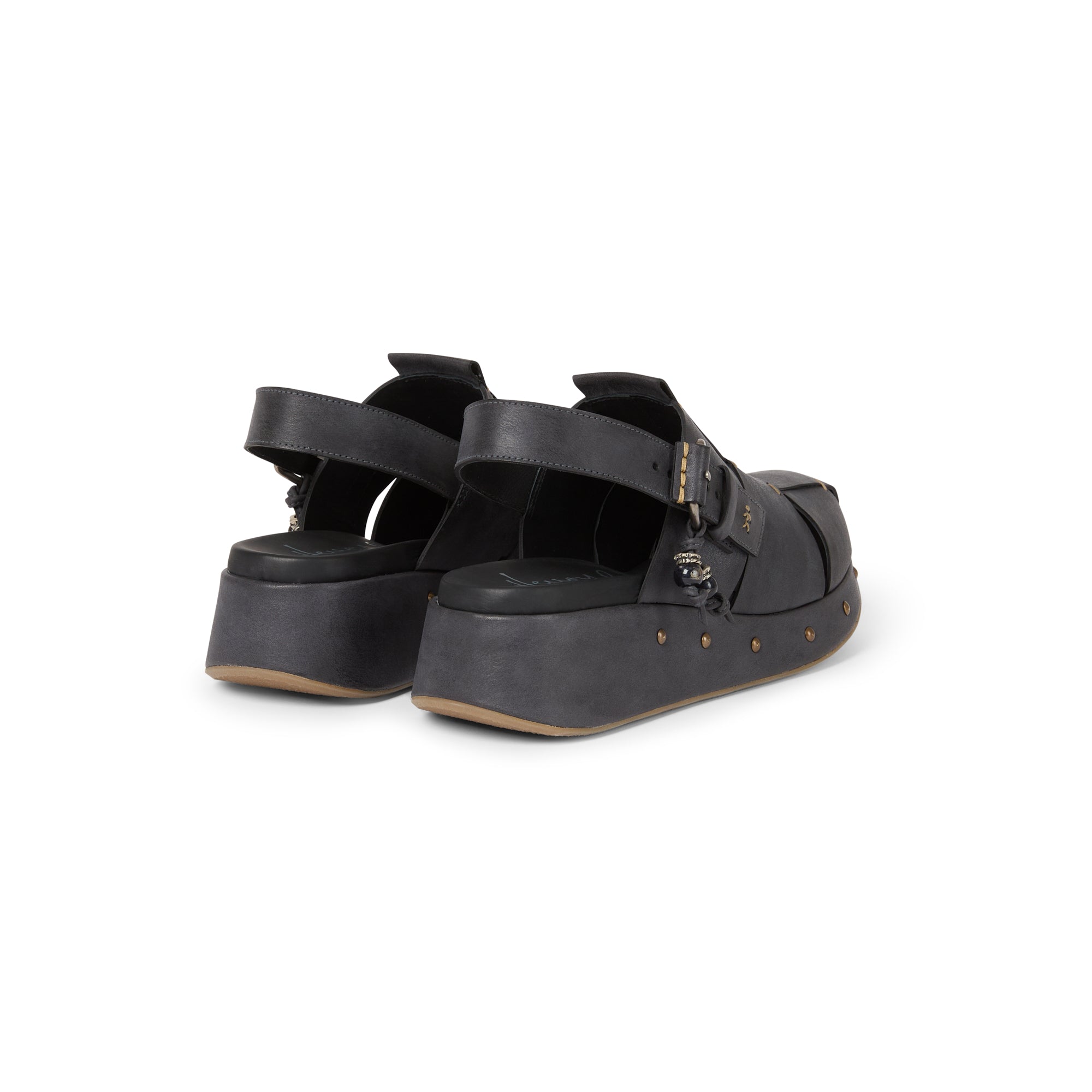 Slingback Wedge Sbiancato