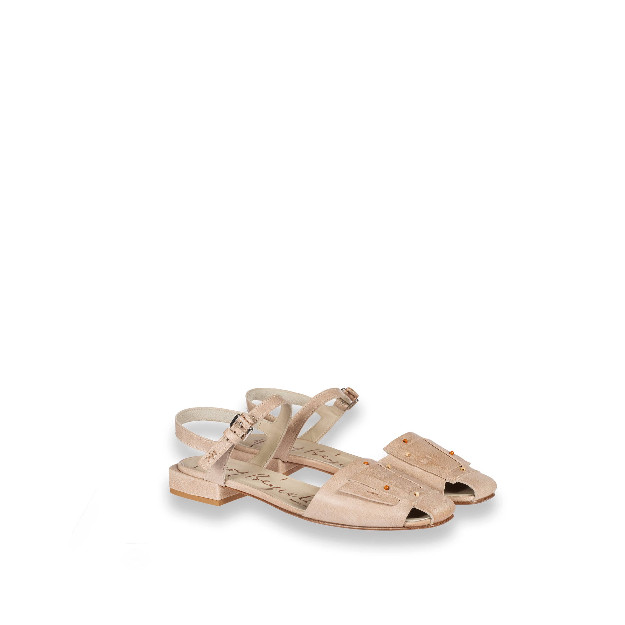Slingback Buckle Sbiancato