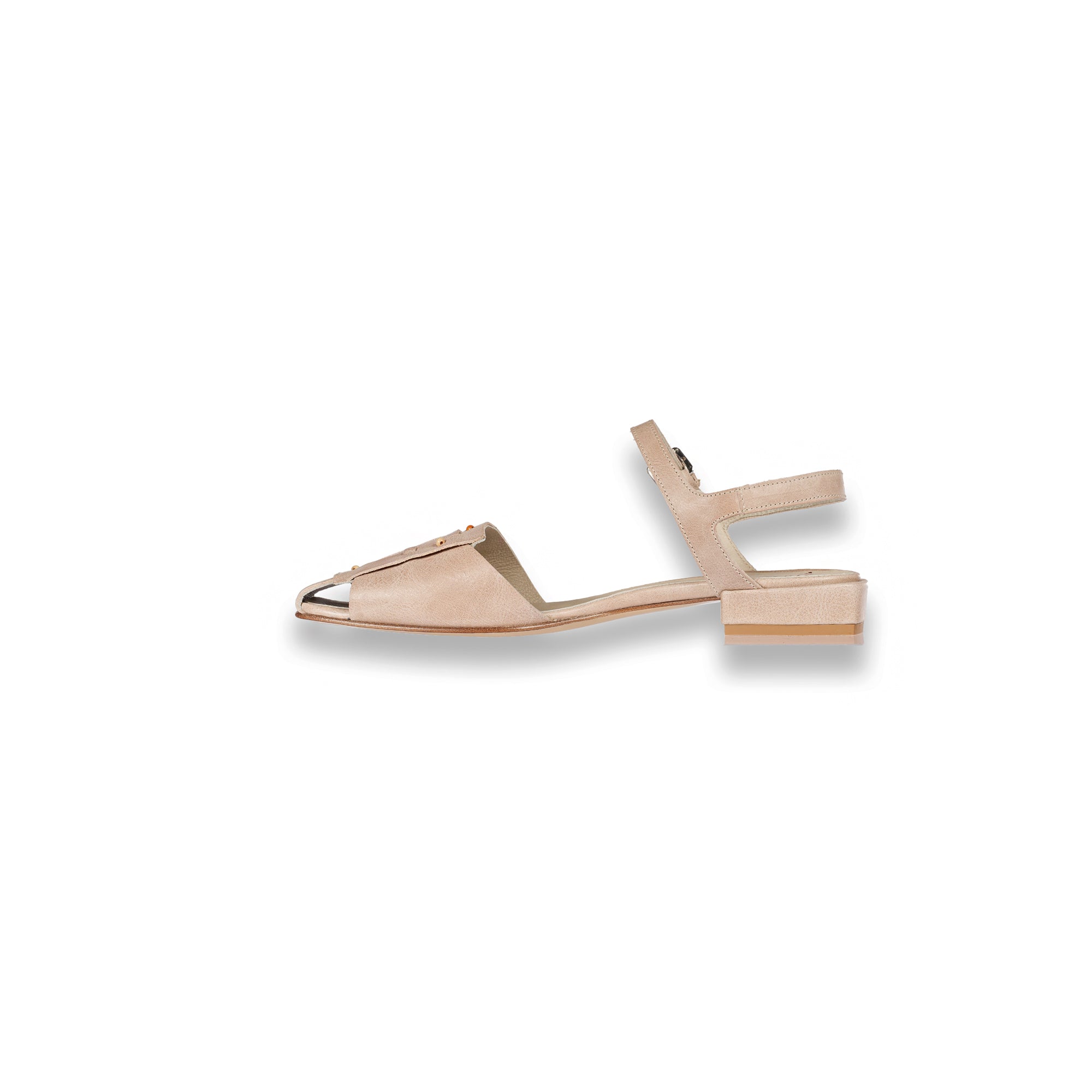 Slingback Buckle Sbiancato