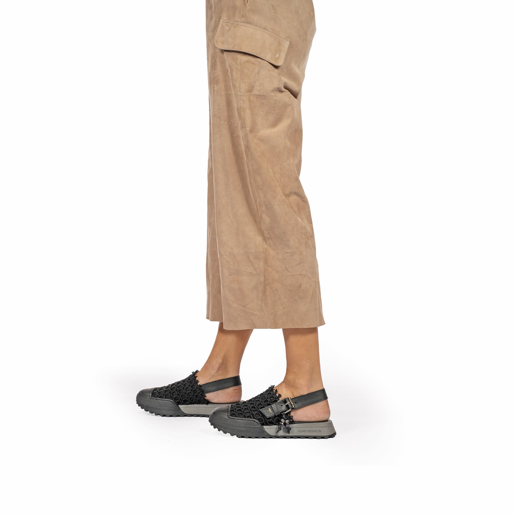 Slingback Open-Back Sneakers Uncinetto