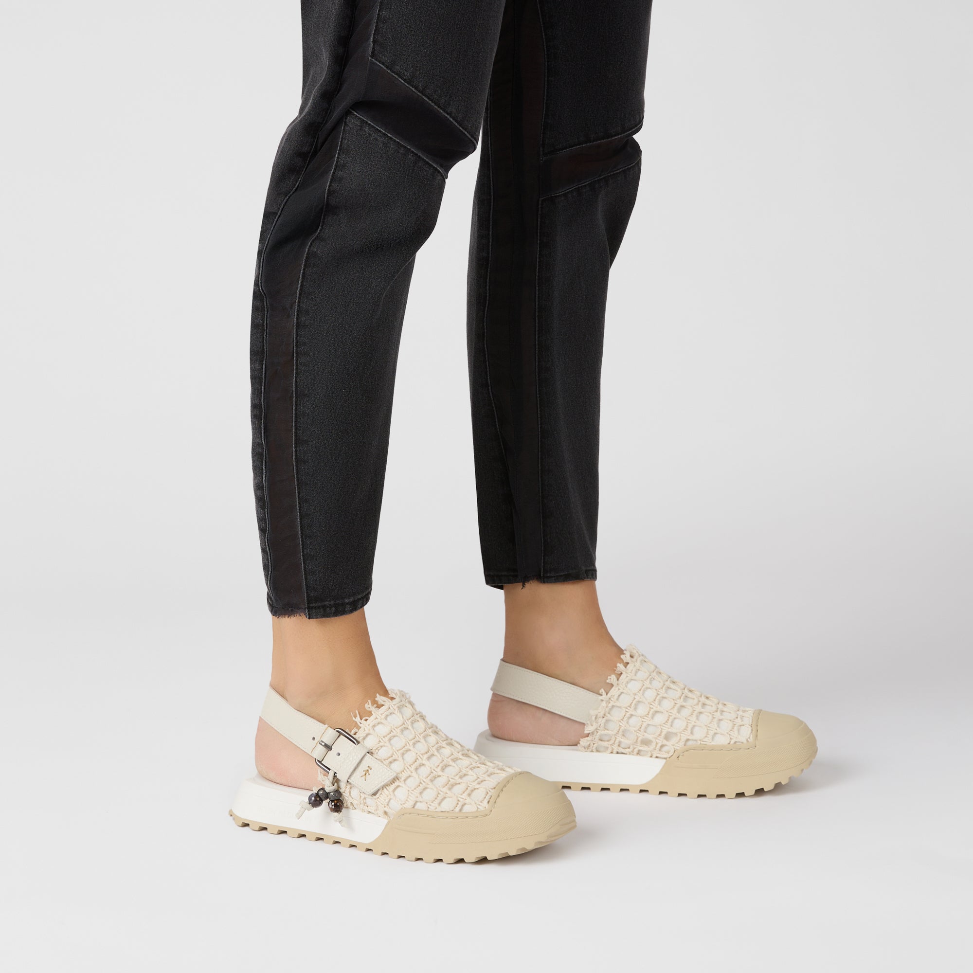 Slingback Open-Back Sneakers Uncinetto