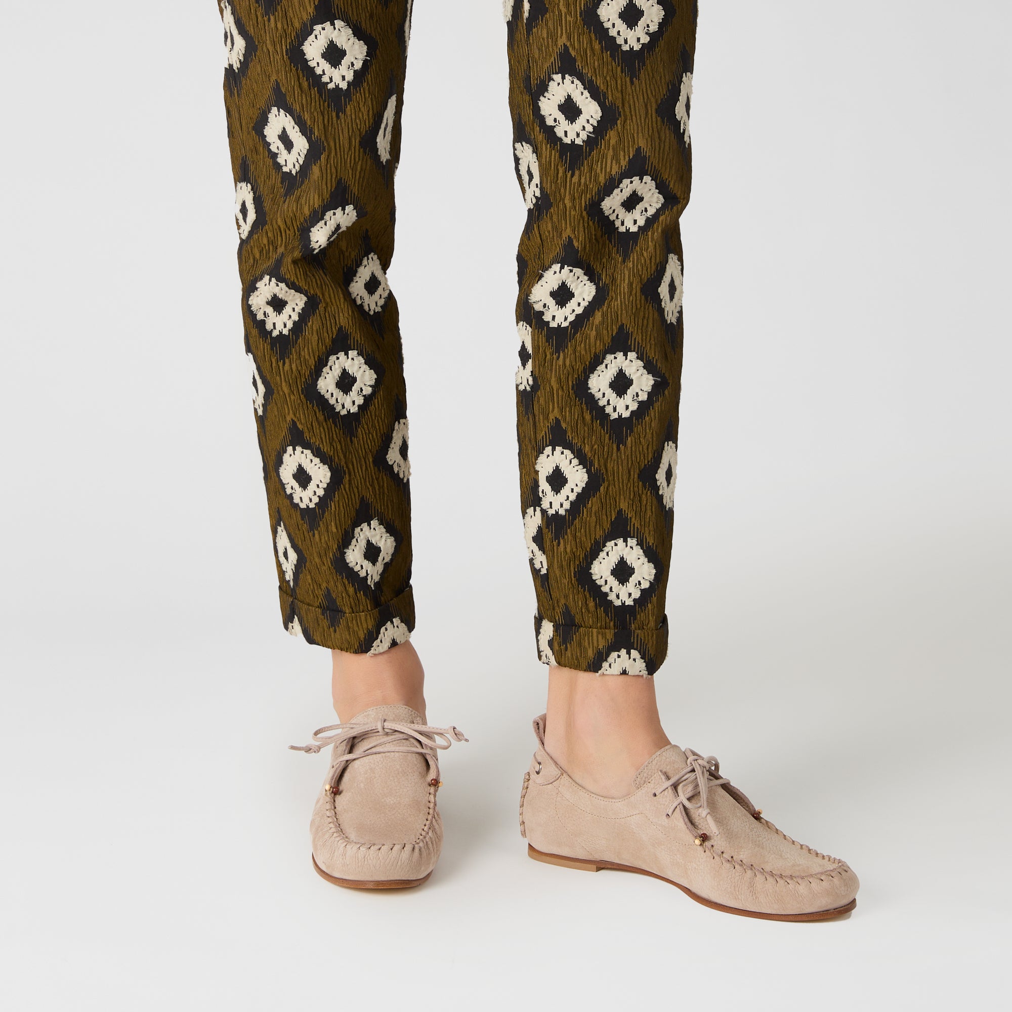 Lace-Up Moccasin Nabuck Resinato