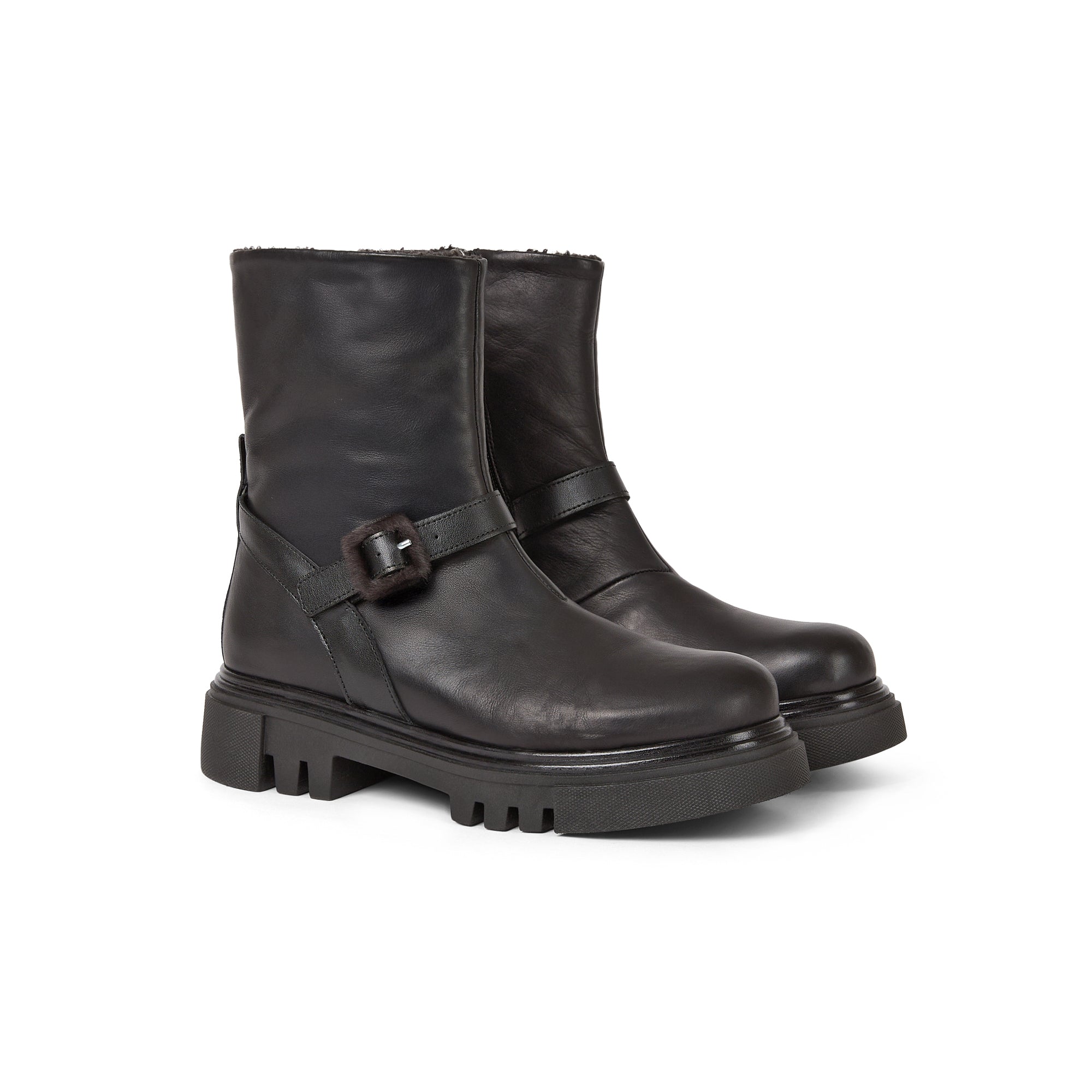 Ankle Boot in Norton with Buckle Detail