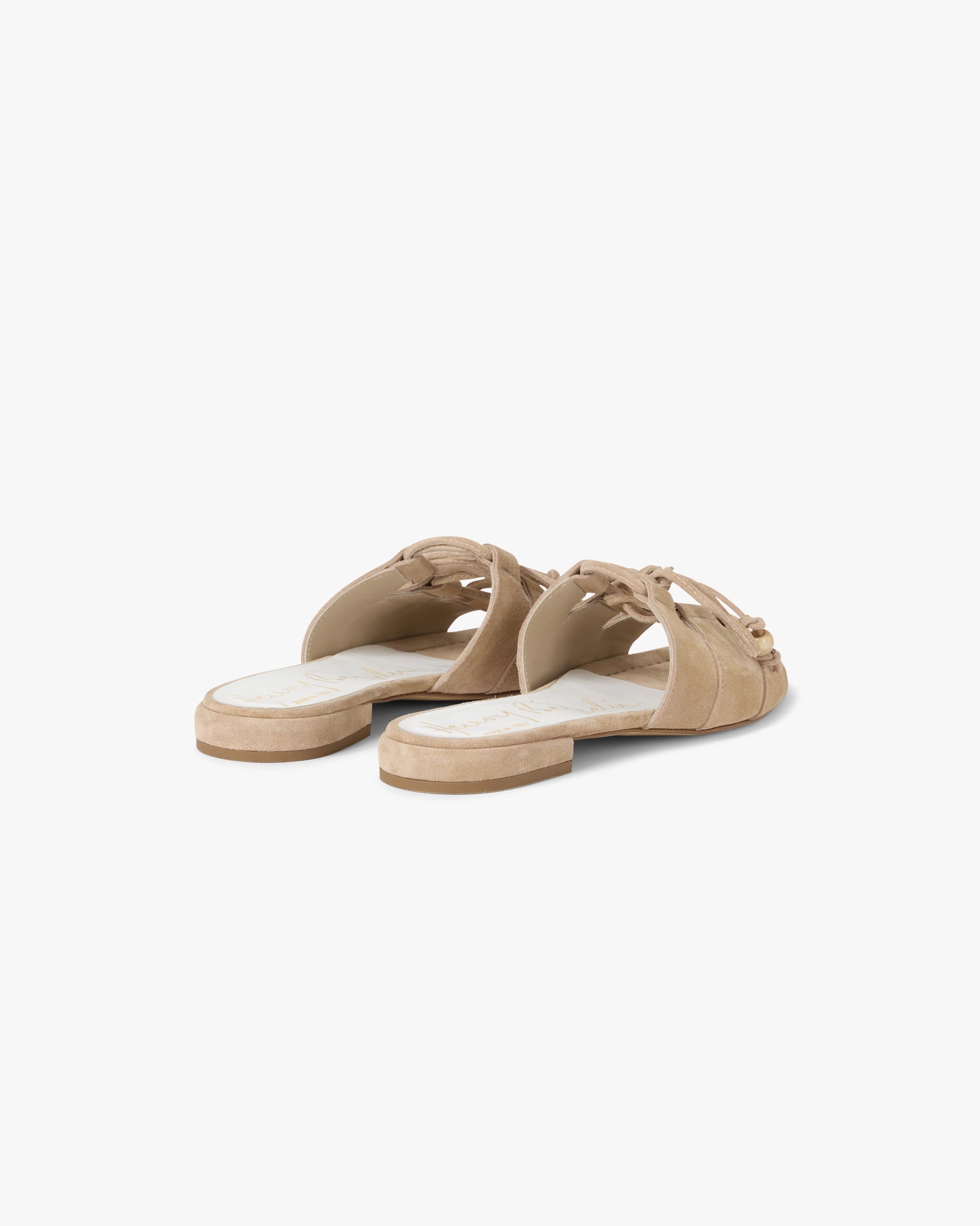 Lace-Up Suede Sandal