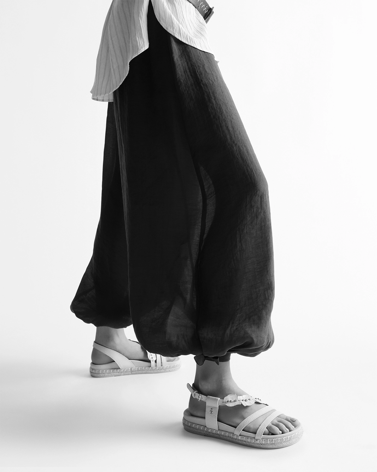 Leather Espadrille Sandal