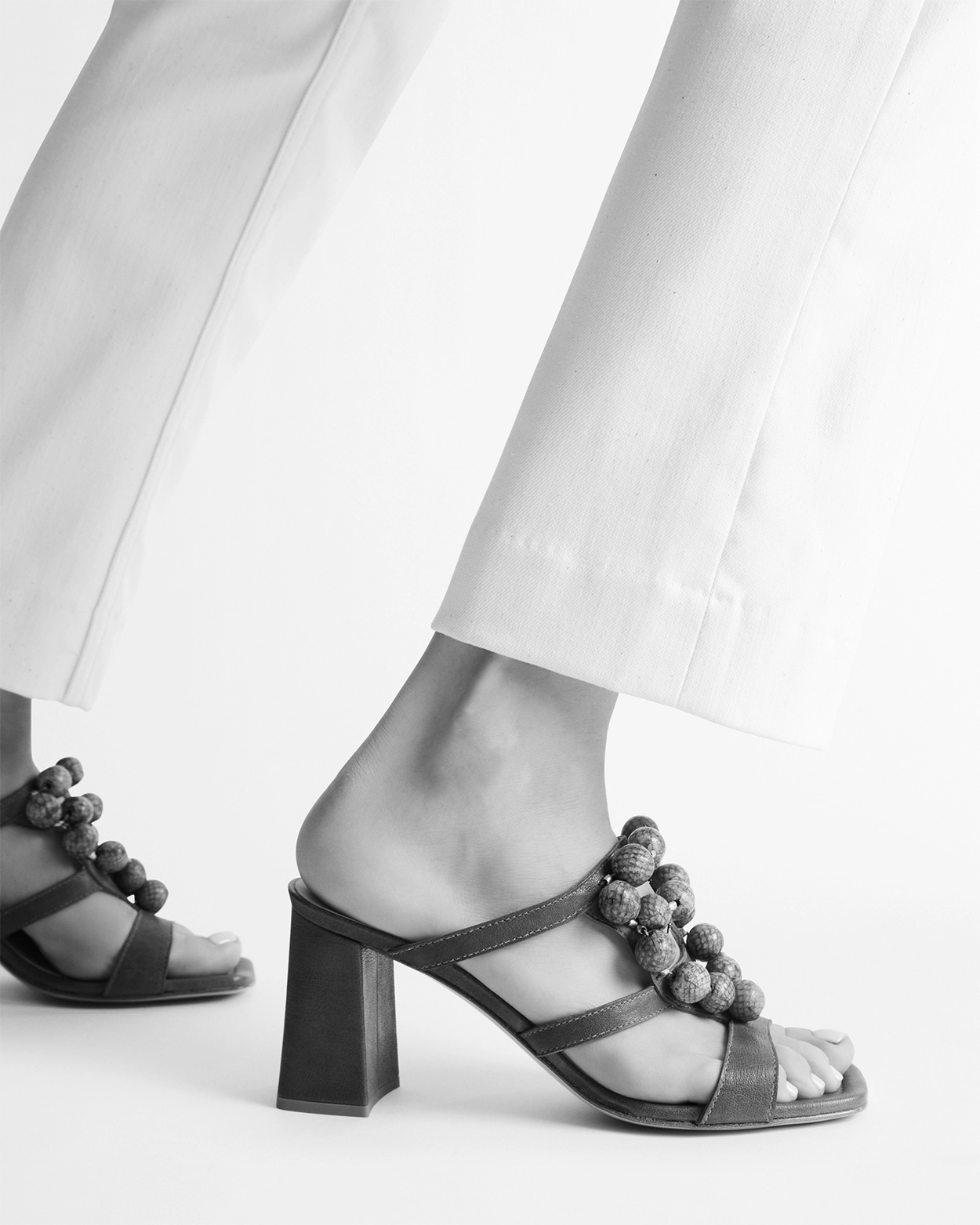 Embellished Heeled Sandal