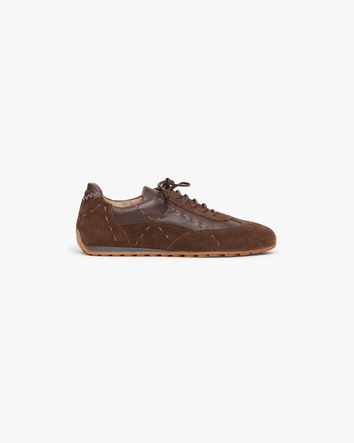 Leather & Suede Low-Top Sneaker