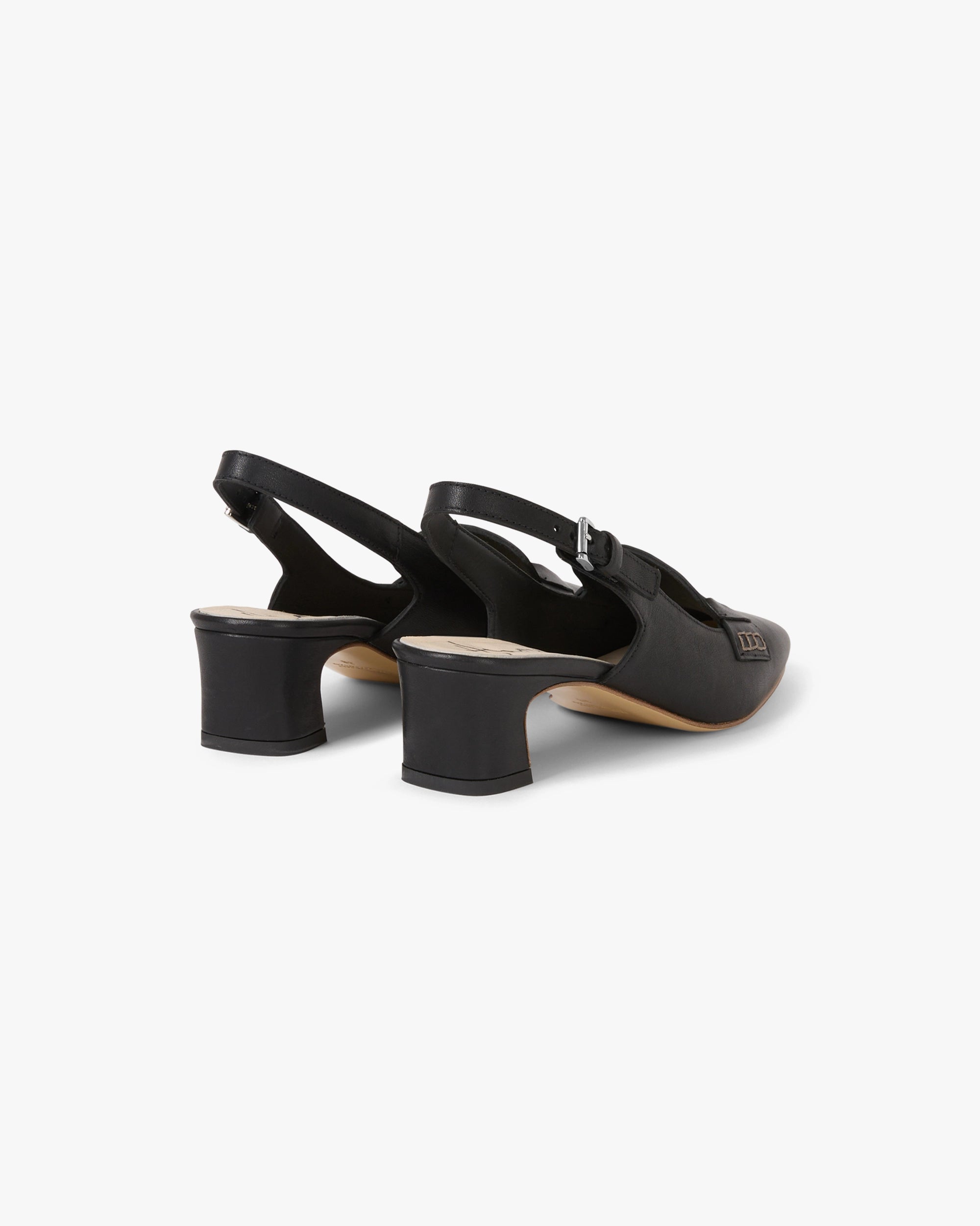 Square-Toe Slingback Pump