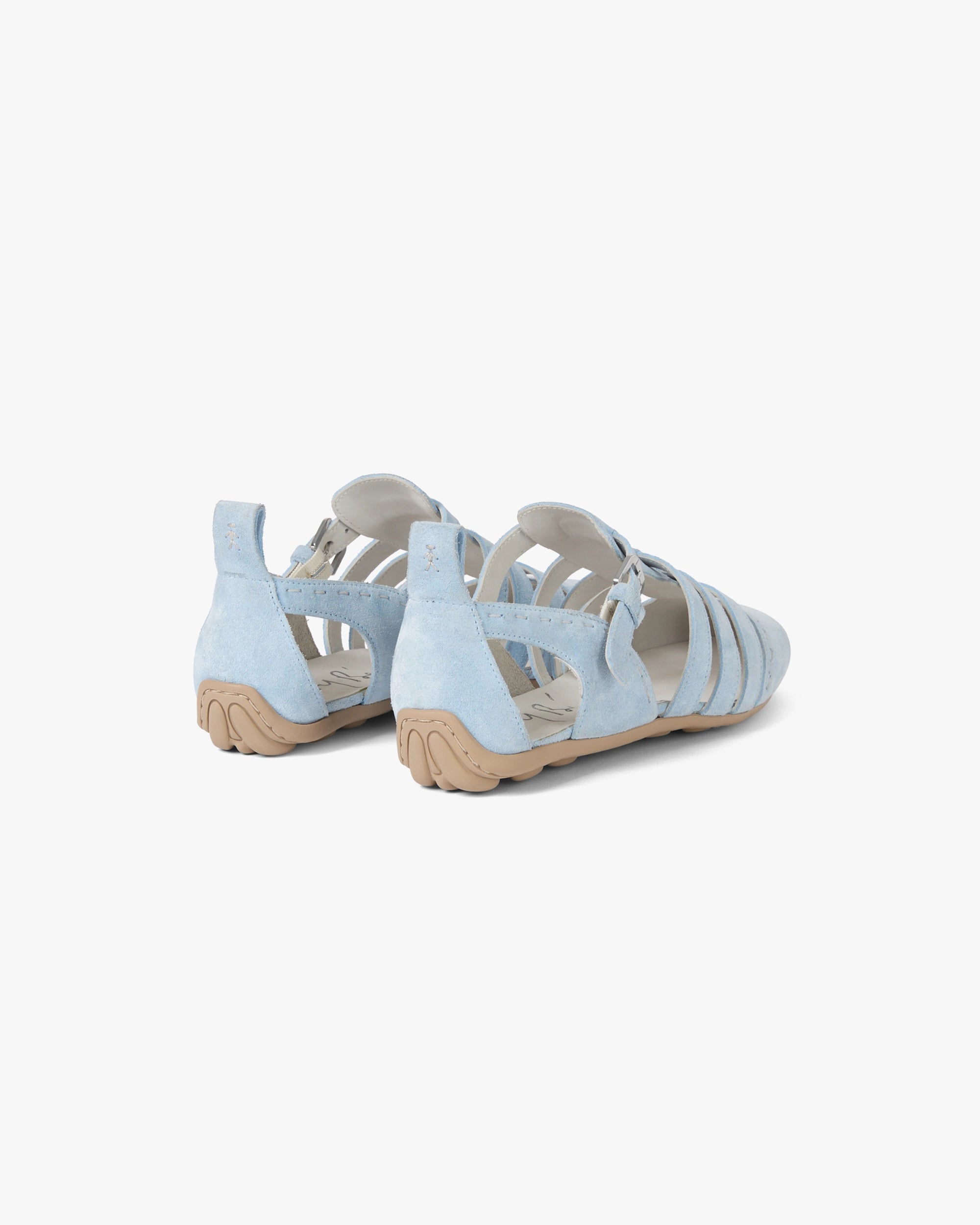 Suede Cut-Out Ballet Flat