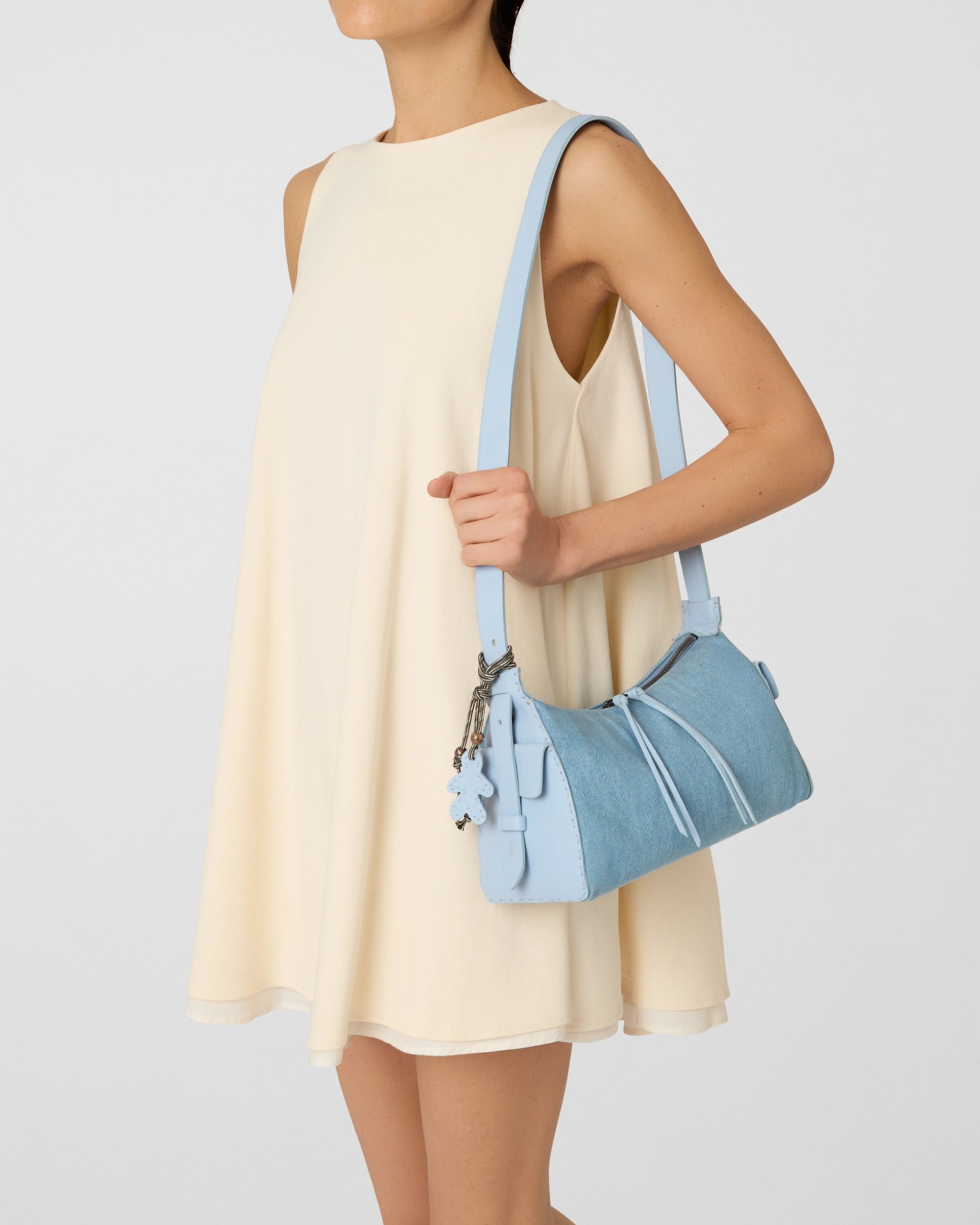 Lexy S Denim Shoulder Bag