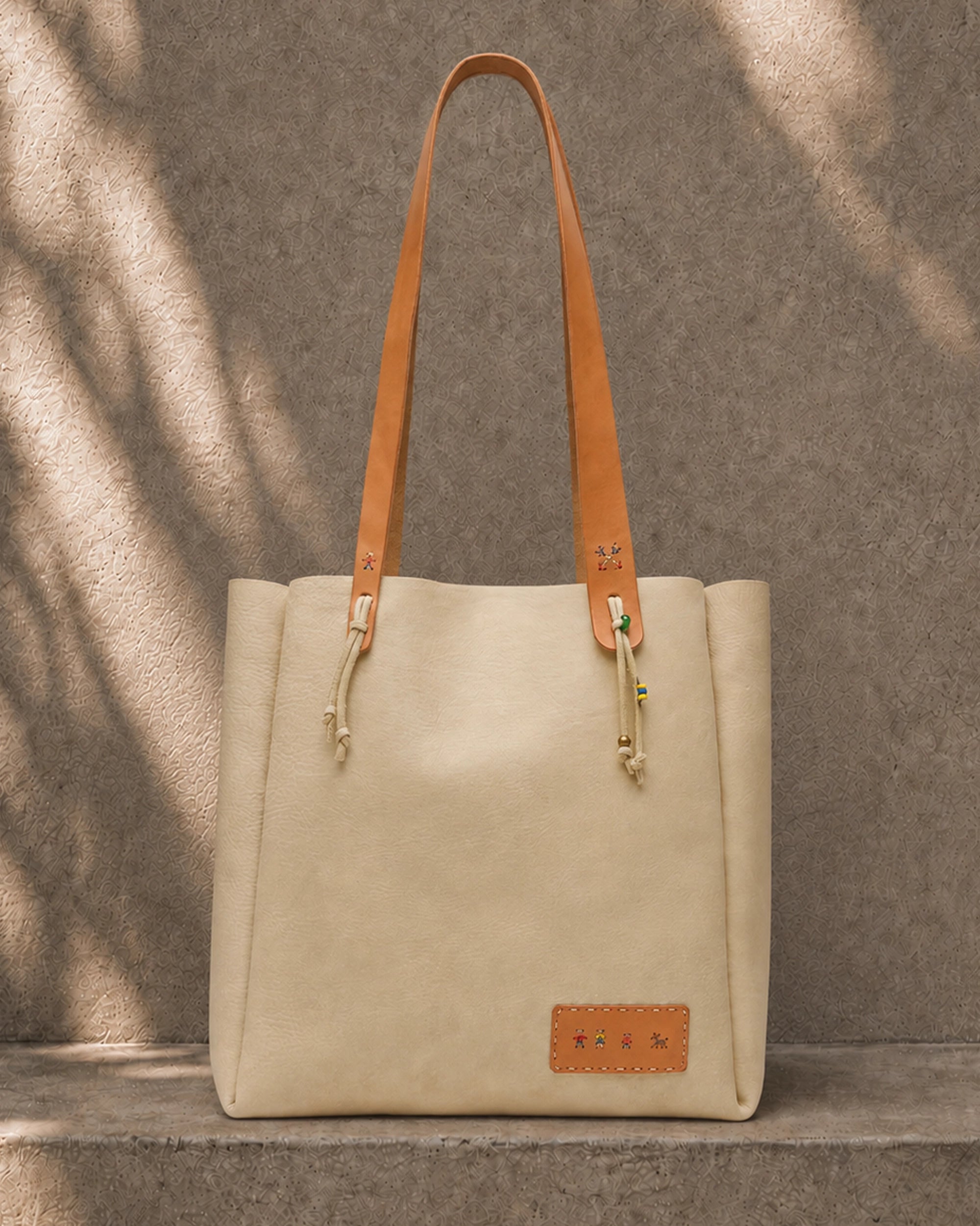 HB x 2Arrows Tote White Leather
