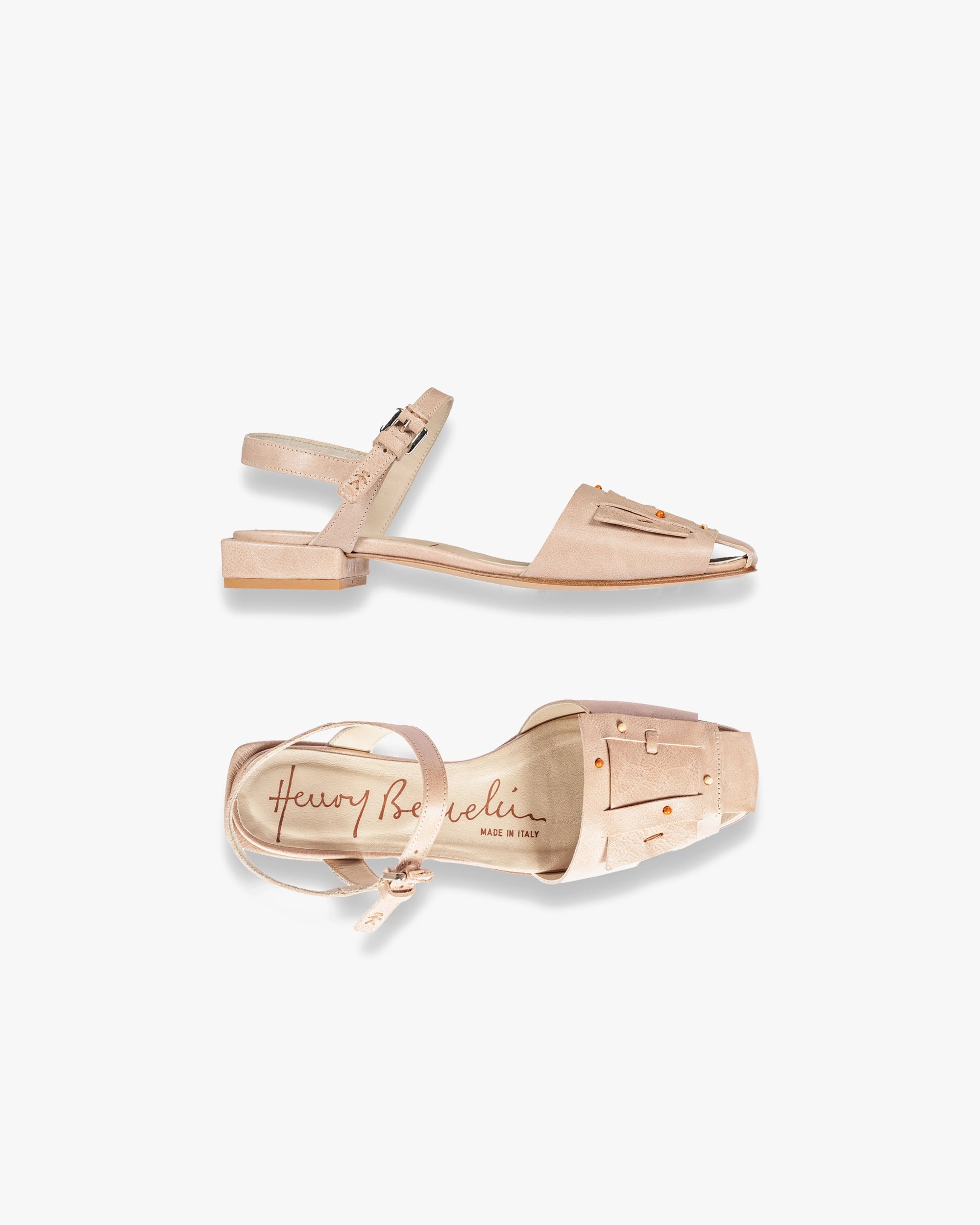 Slingback Buckle Sbiancato