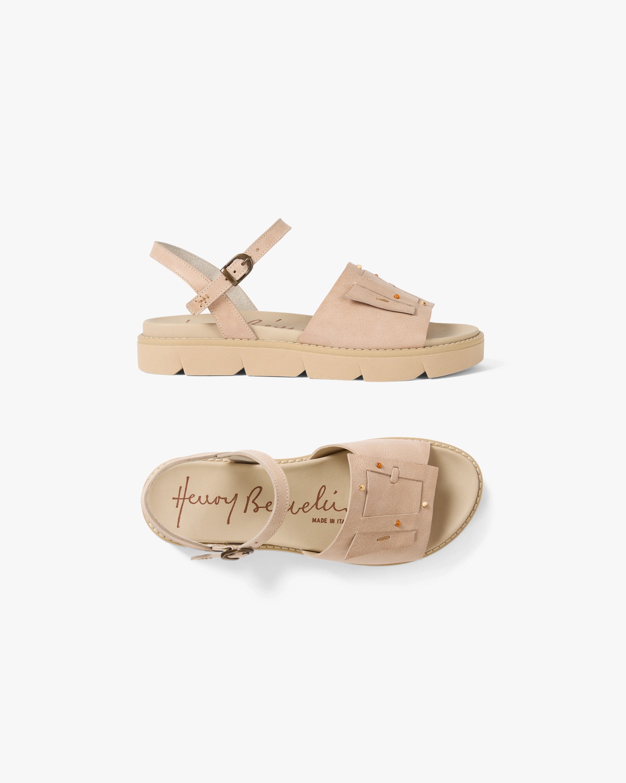 Sbiancato Buckle Strap Sandal