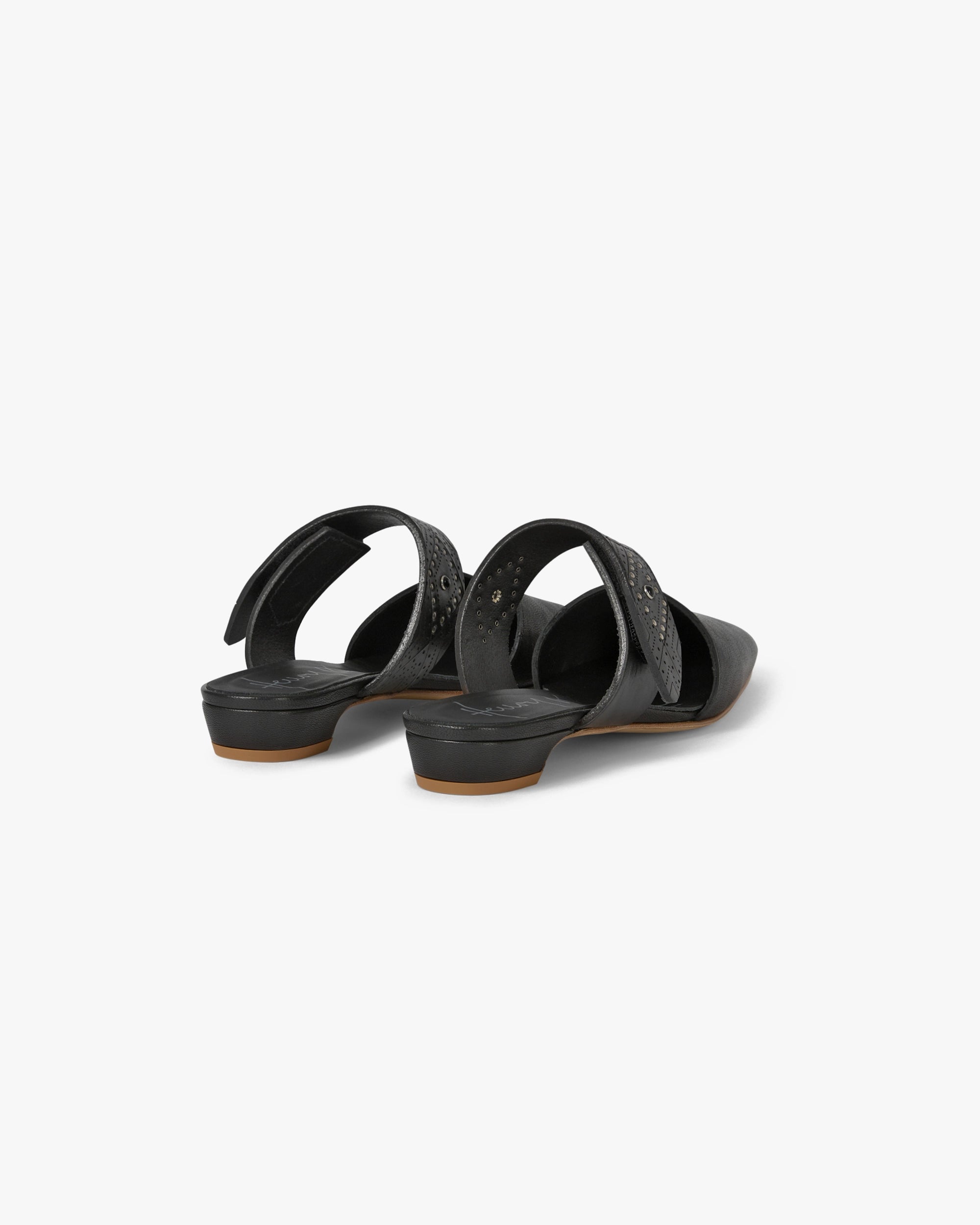 Embellished Leather Mule